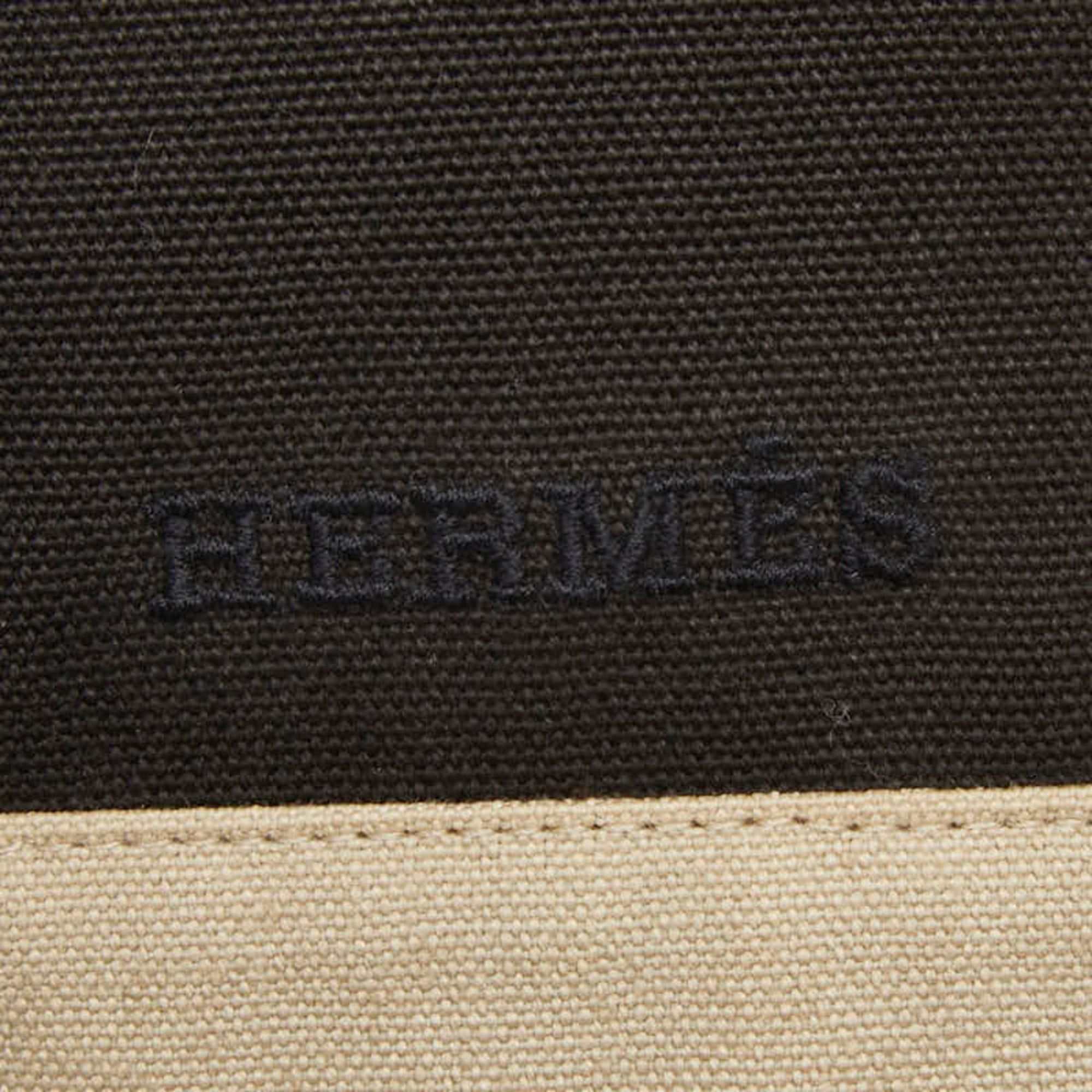Hermes Hermes Tapidocell Clutch Bag, Second Black/Beige, Cotton, Women's HERMES Size ONE SIZE - 11 Thumbnail