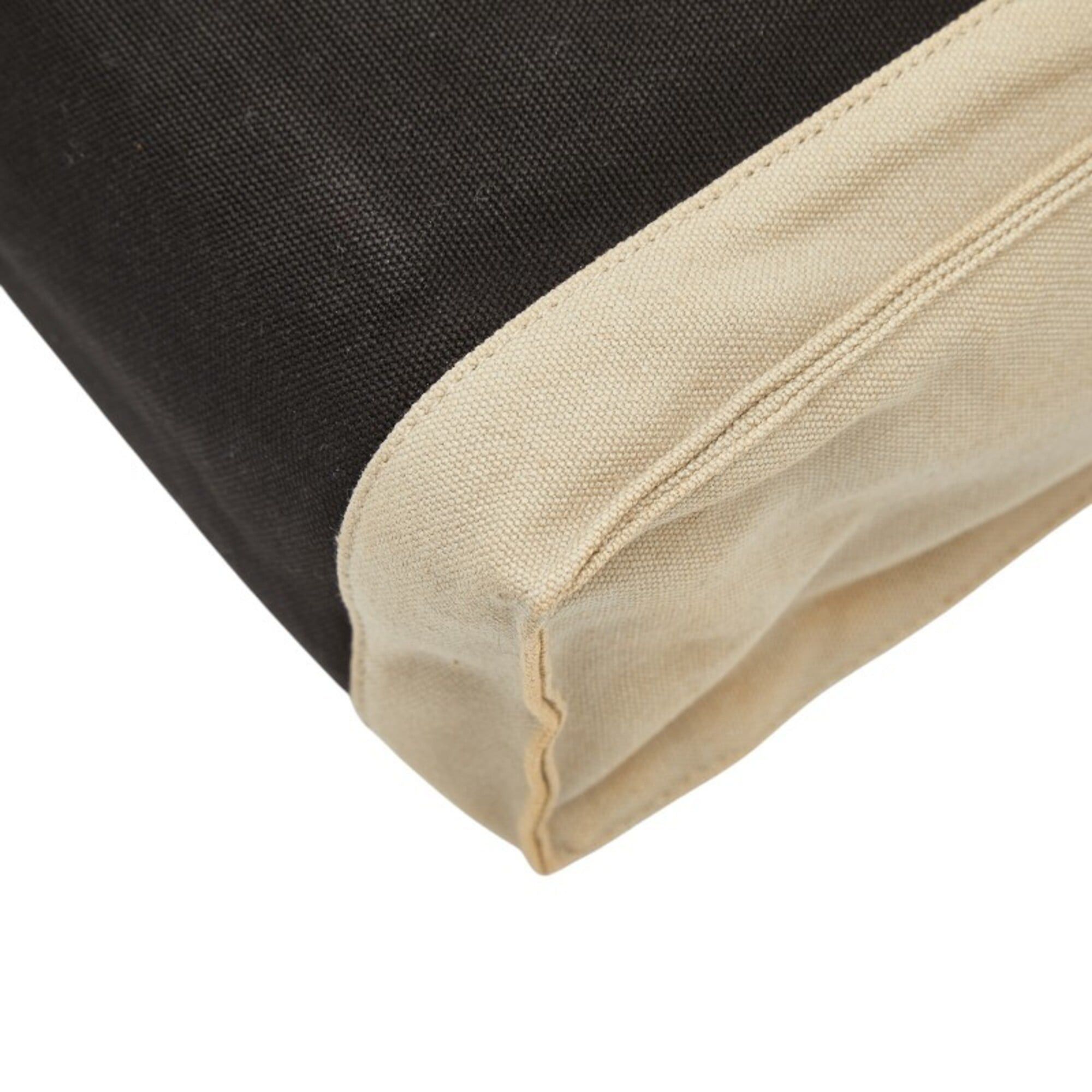 Hermes Hermes Tapidocell Clutch Bag, Second Black/Beige, Cotton, Women's HERMES Size ONE SIZE - 6 Thumbnail