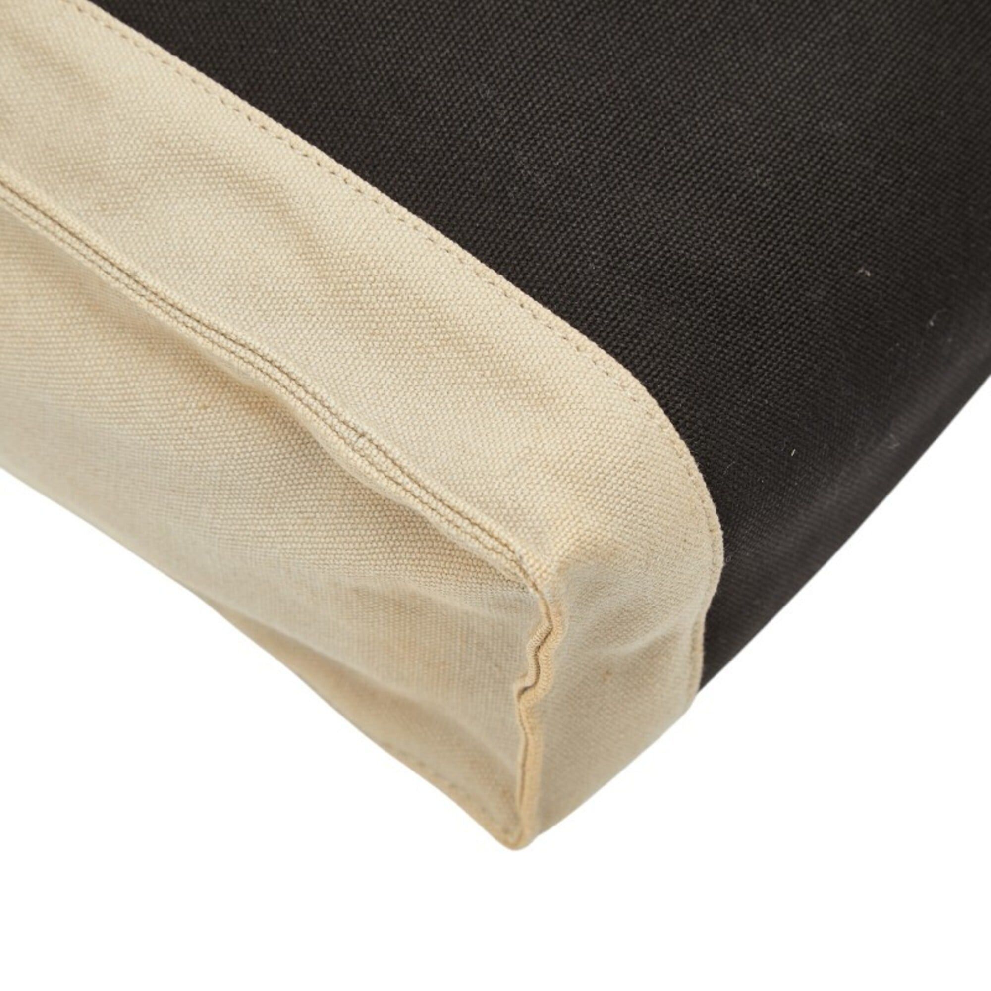 Hermes Hermes Tapidocell Clutch Bag, Second Black/Beige, Cotton, Women's HERMES Size ONE SIZE - 5 Thumbnail