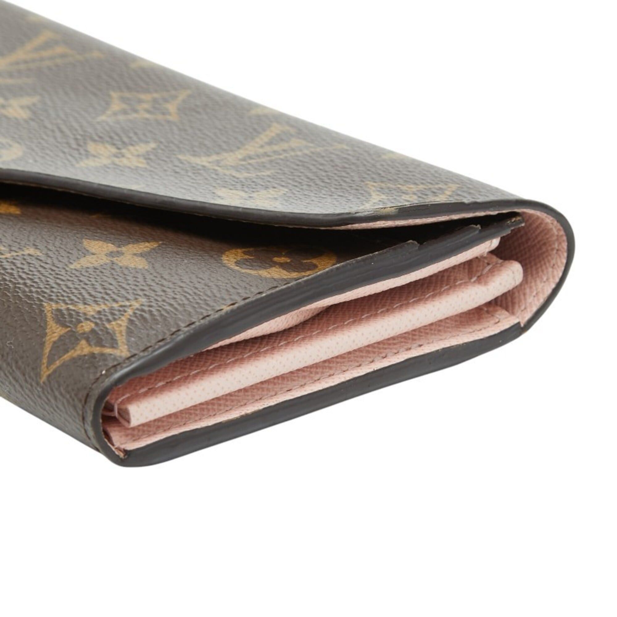 Louis Vuitton Louis Vuitton Monogram Portefeuille Sarah Long Wallet M60531 Brown Leather Women's LOUIS VUITTON Size ONE SIZE - 4 Thumbnail