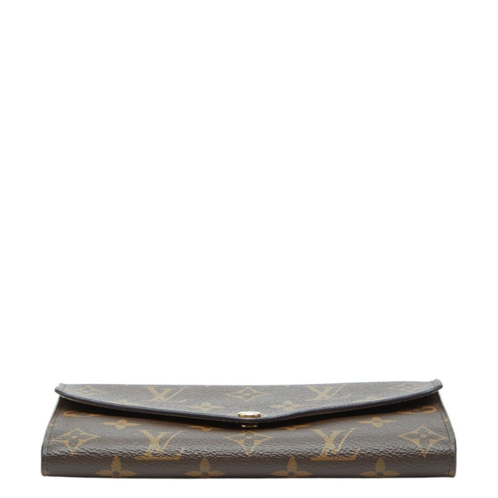 Louis Vuitton Louis Vuitton Monogram Portefeuille Sarah Long Wallet M60531 Brown Leather Women's LOUIS VUITTON Size ONE SIZE - 3 Thumbnail