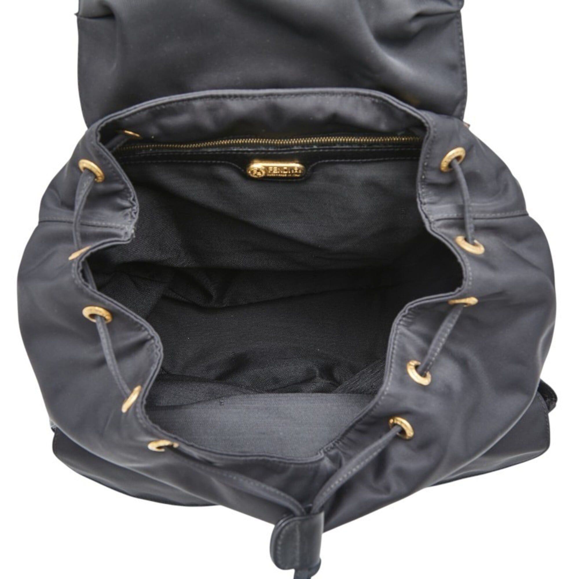 Fendi Fendi Backpack, Rucksack, Black Nylon Leather, Women's FENDI Size ONE SIZE - 12 Thumbnail