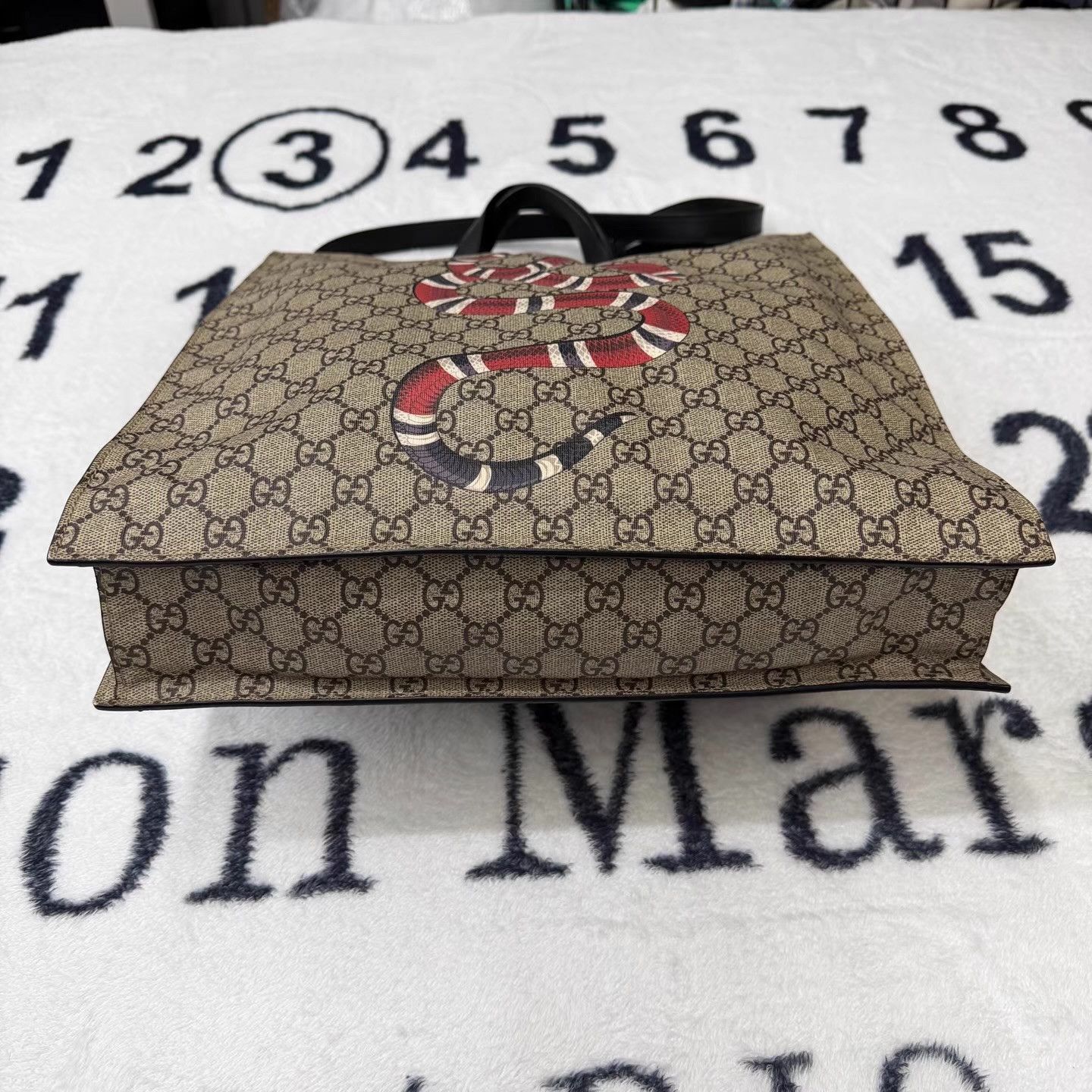 Gucci Multi-Pattern Snake Print Tote Bag Size ONE SIZE - 3 Thumbnail