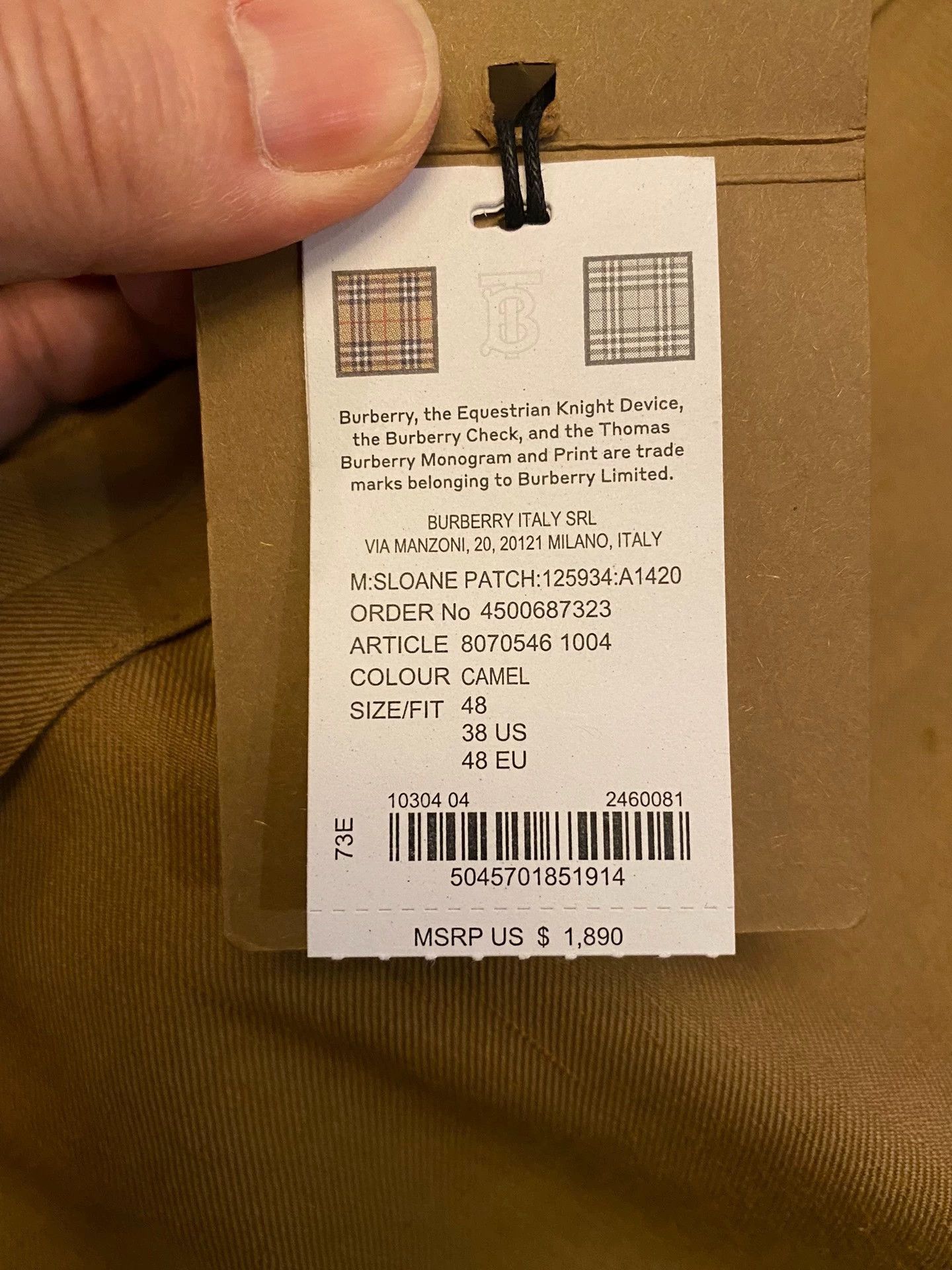 Burberry Beige Formal Blazer with Button Closure Size US M / EU 48-50 / 2 - 6 Thumbnail