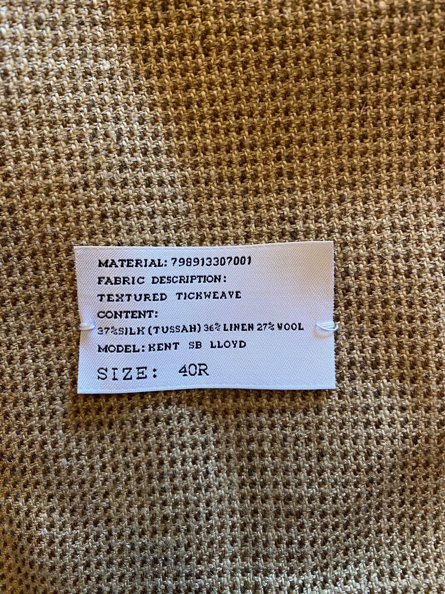 Ralph Lauren Beige Houndstooth Pattern Blazer Size US M / EU 48-50 / 2 - 6 Thumbnail