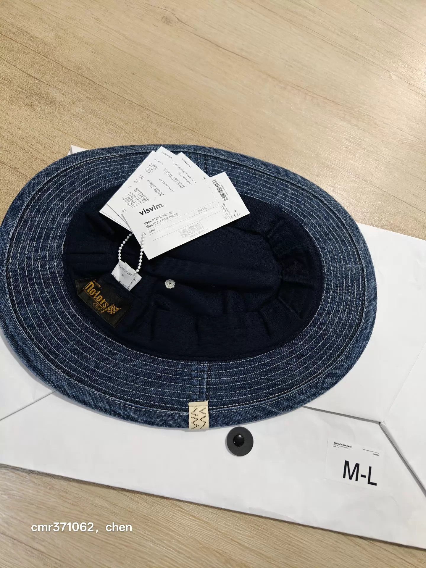 Visvim Blue Denim Bucket Hat Size ONE SIZE - 2 Thumbnail
