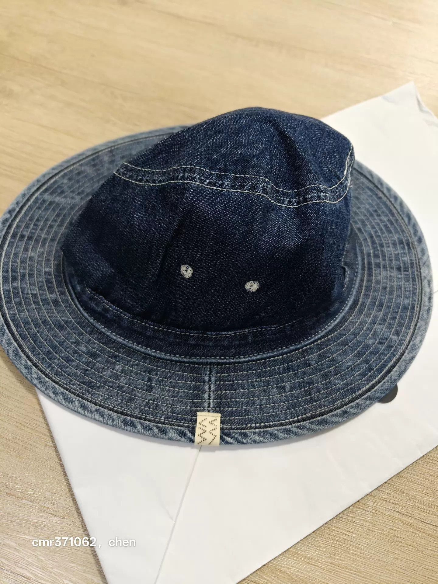 Visvim Blue Denim Bucket Hat Size ONE SIZE - 4 Thumbnail
