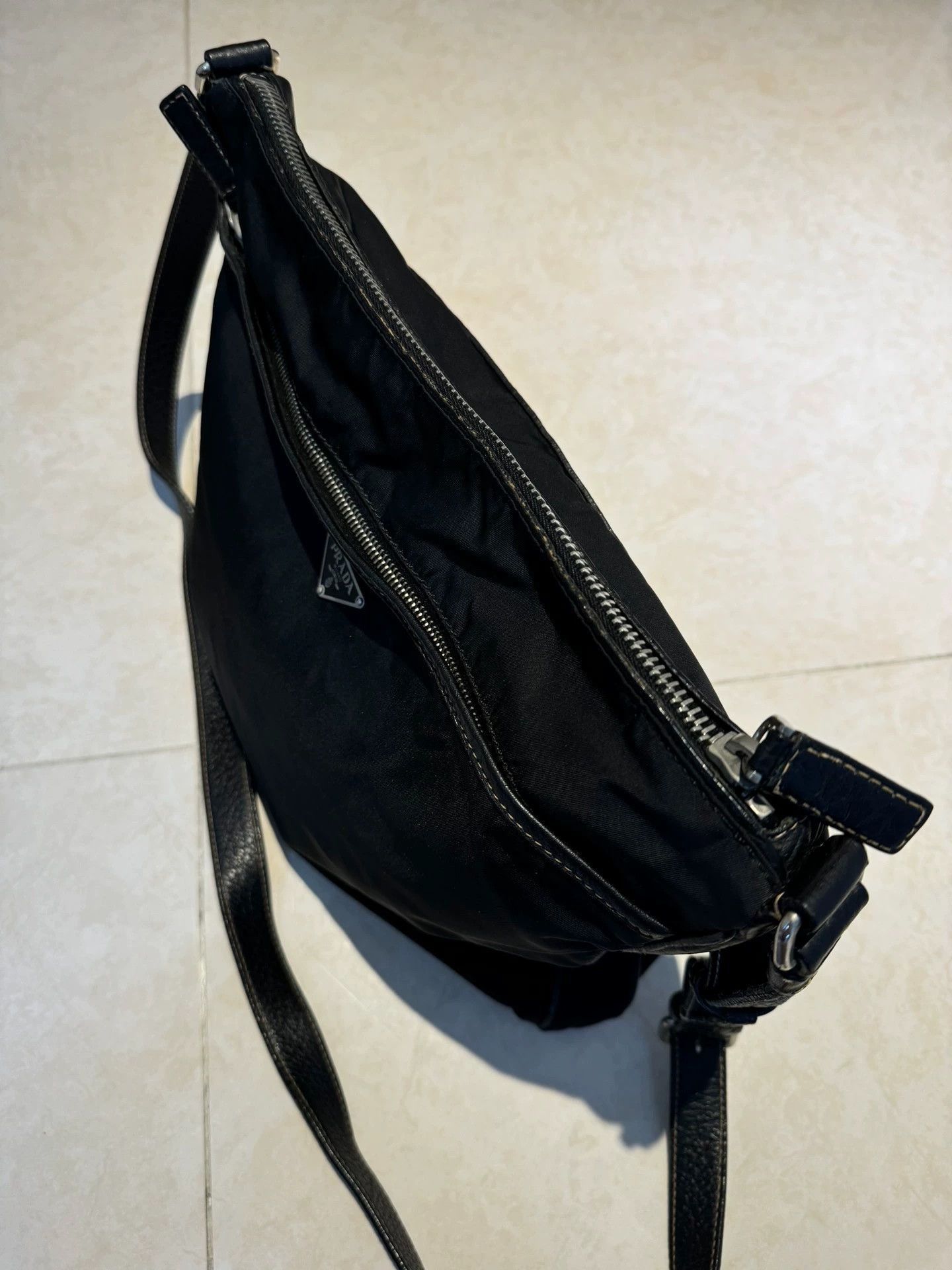 Prada Black Nylon Crossbody Bag with Adjustable Strap Size ONE SIZE - 2 Thumbnail