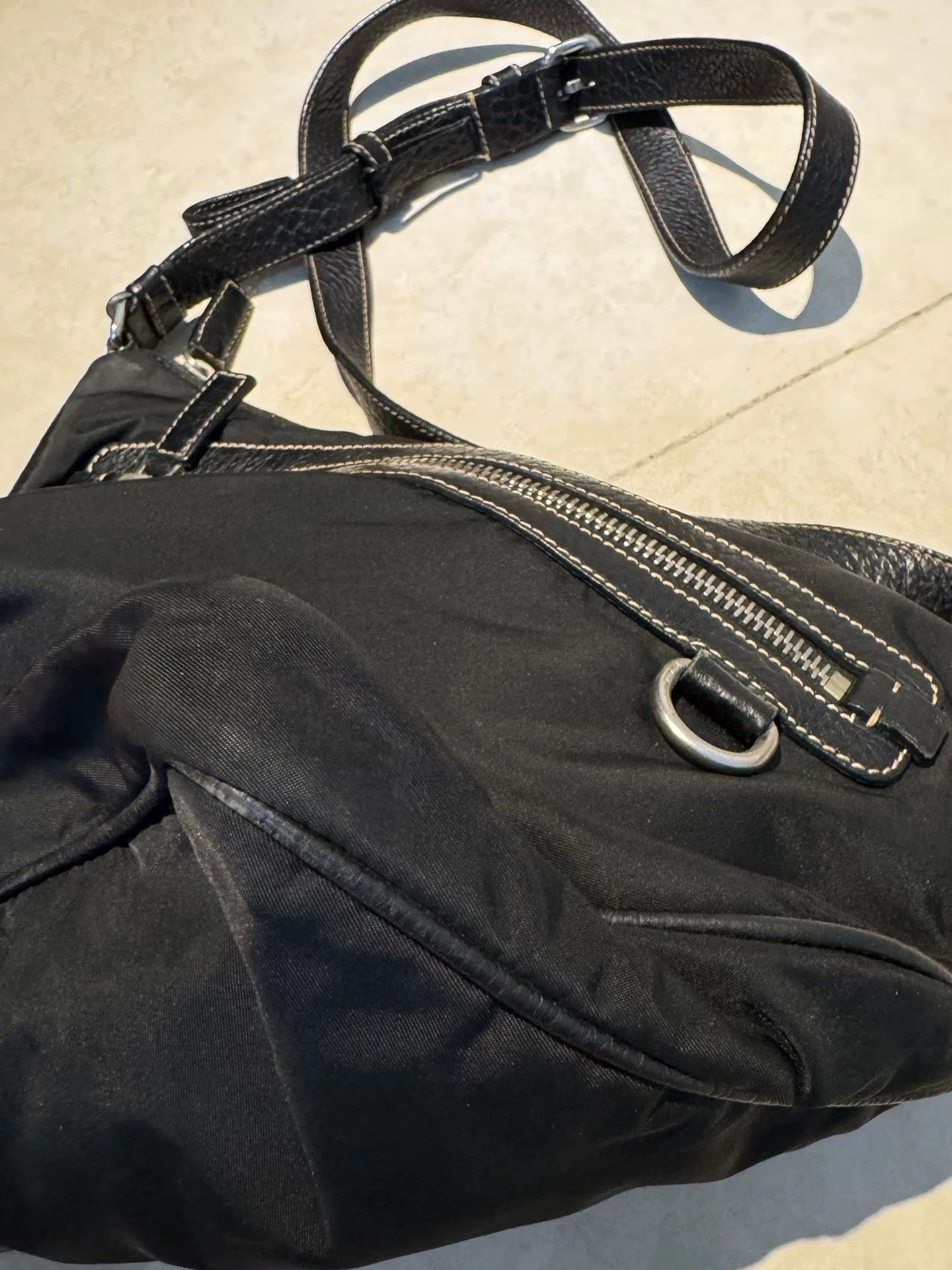 Prada Black Nylon Crossbody Bag with Adjustable Strap Size ONE SIZE - 6 Thumbnail