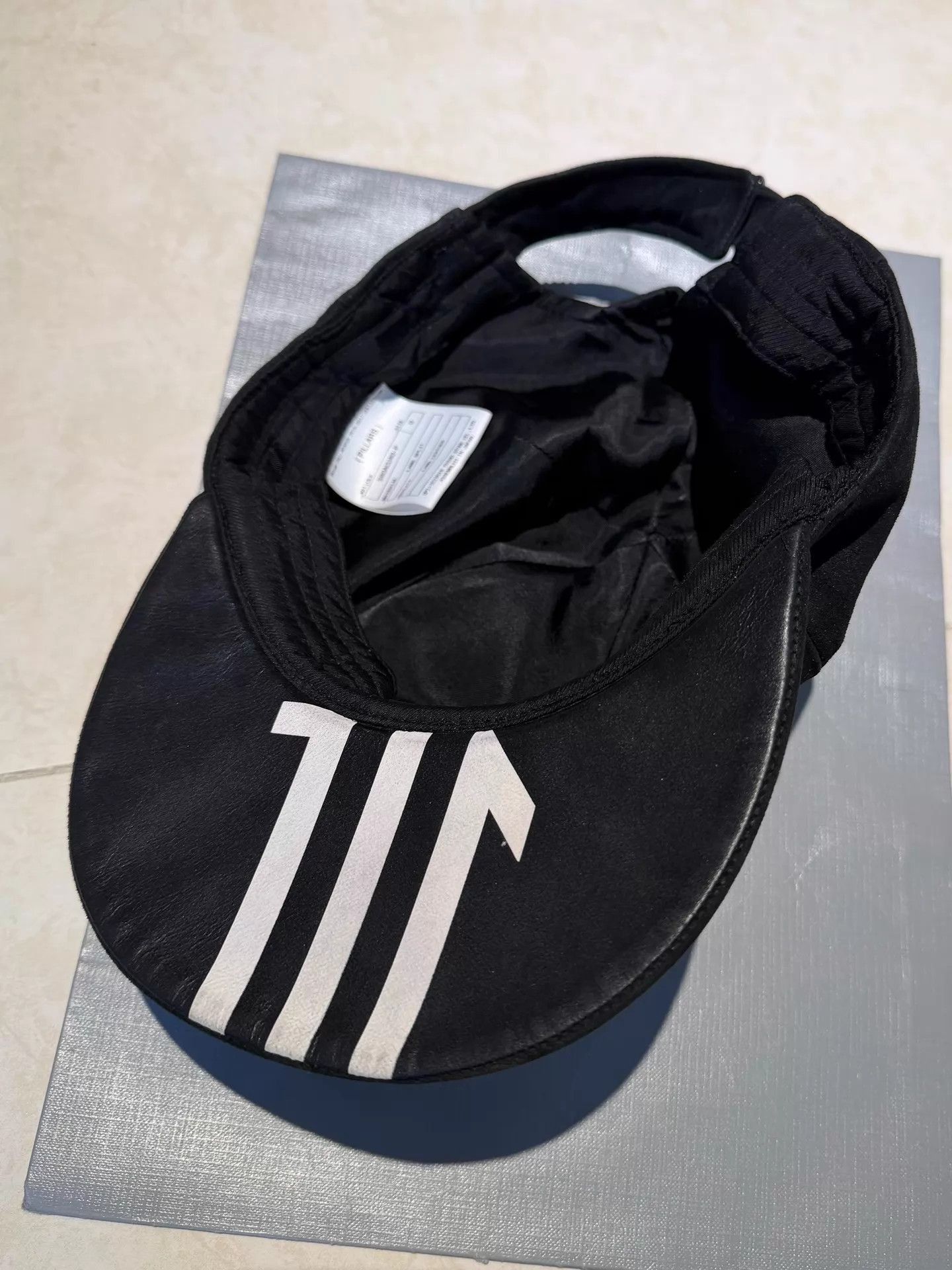 Julius Black Zip-Detail Cap with White Logo Size ONE SIZE - 3 Thumbnail