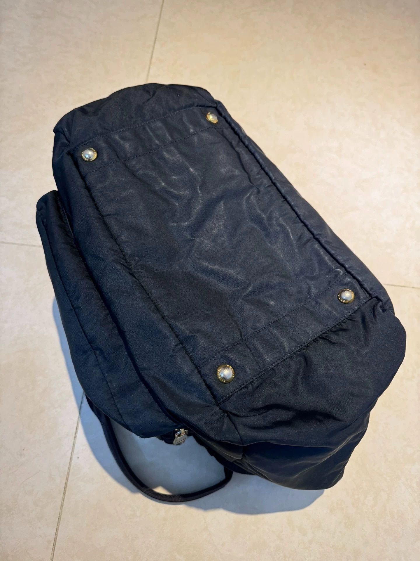 Prada Blue Nylon Tote Bag with Zip Pockets Size ONE SIZE - 3 Thumbnail