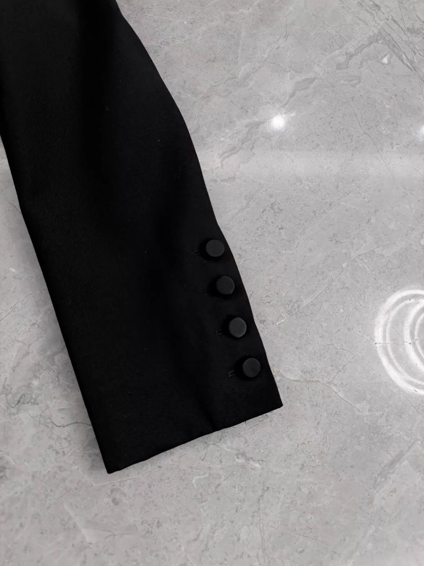 Saint Laurent Paris Black Double-Breasted Formal Blazer Size US M / EU 48-50 / 2 - 4 Thumbnail