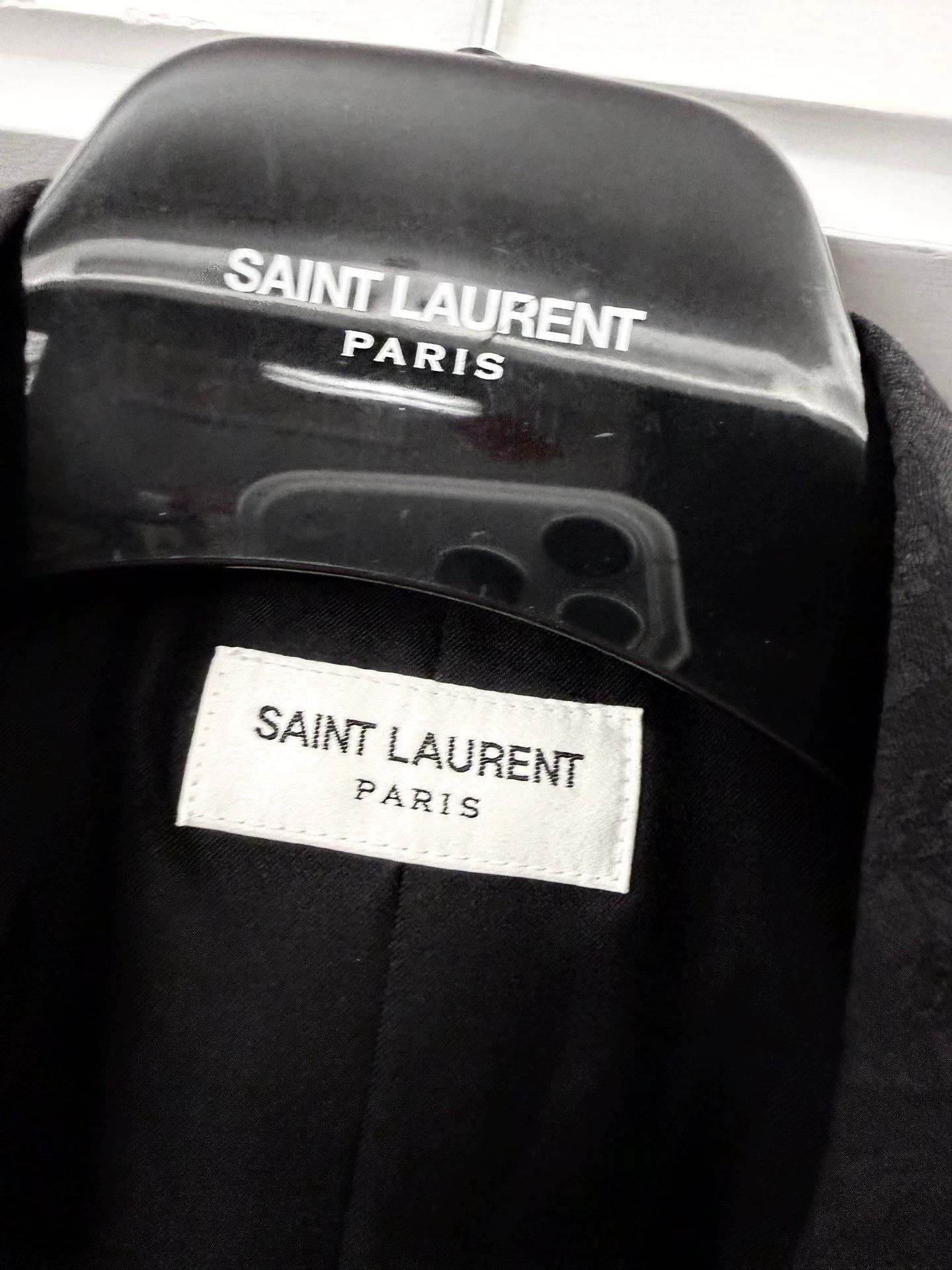 Saint Laurent Paris Black Floral Pattern Studded Blazer Size US M / EU 48-50 / 2 - 9 Thumbnail