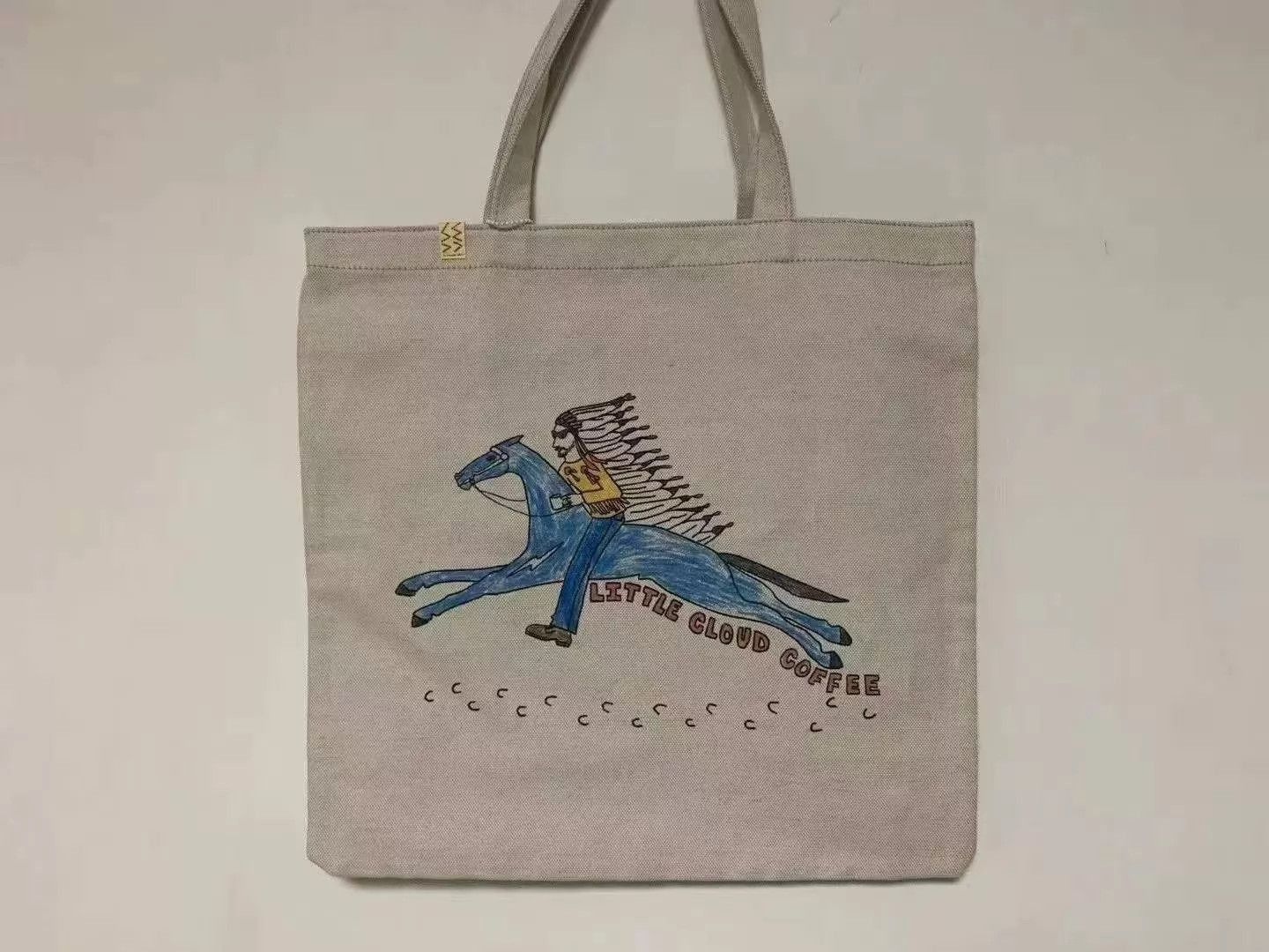 Visvim Canvas Tote Bag with Horse and Rider Print Size ONE SIZE - 8 Thumbnail