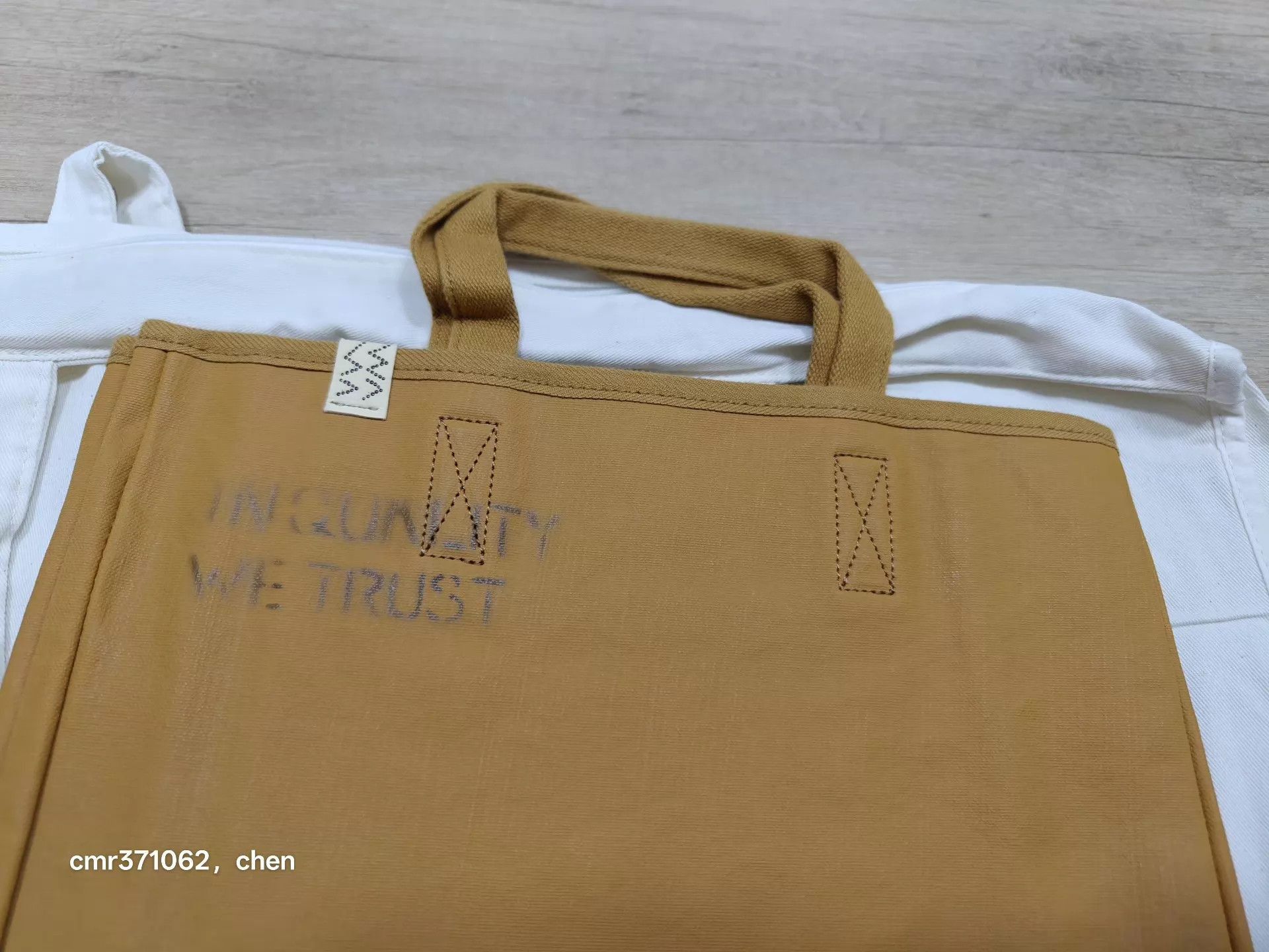 Visvim Brown Tote Bag with "INEQUALITY WE TRUST" Print Size ONE SIZE - 2 Thumbnail
