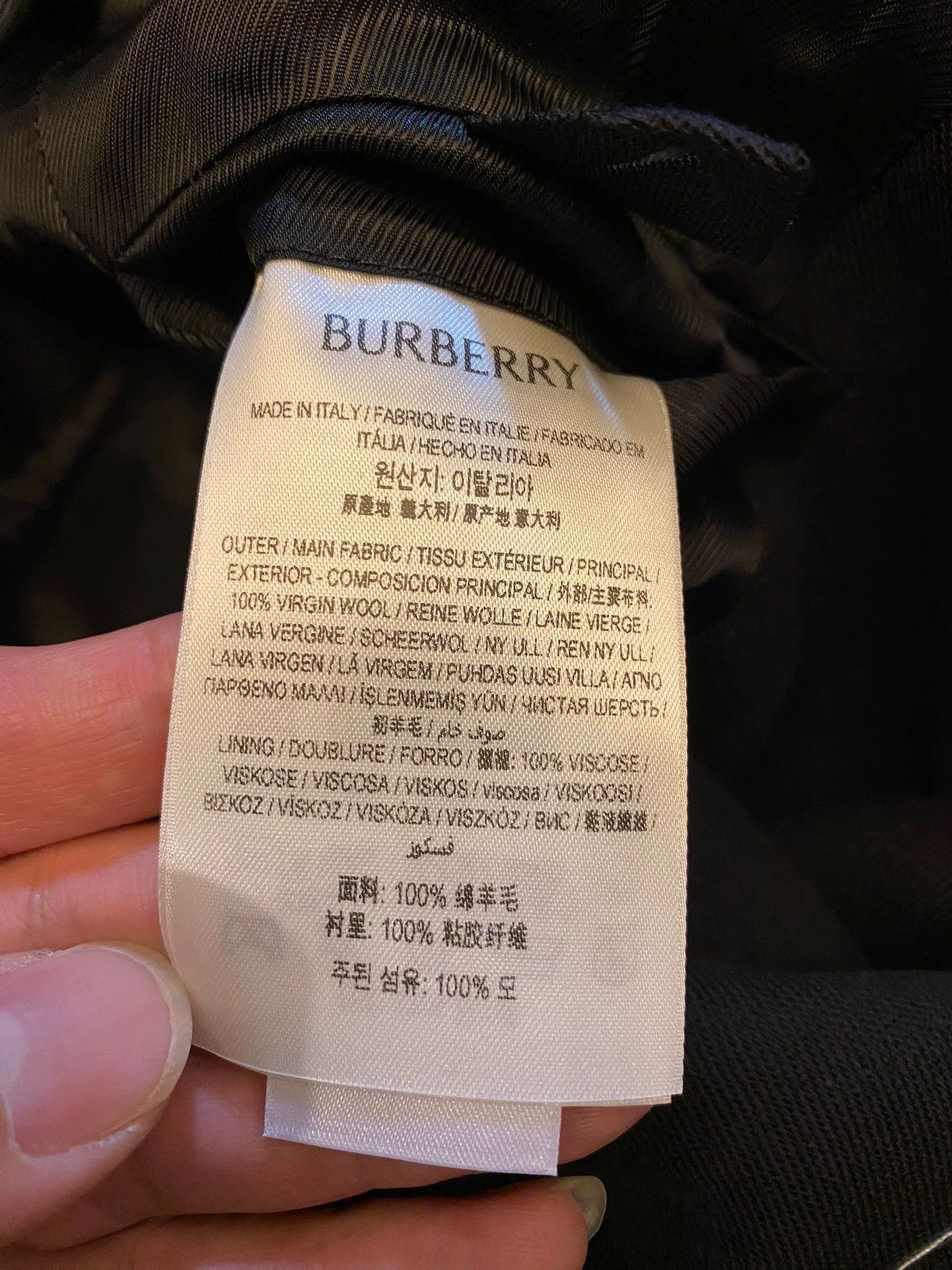 Burberry Black Button-Front Jacket with Zip Pocket Size US M / EU 48-50 / 2 - 7 Thumbnail