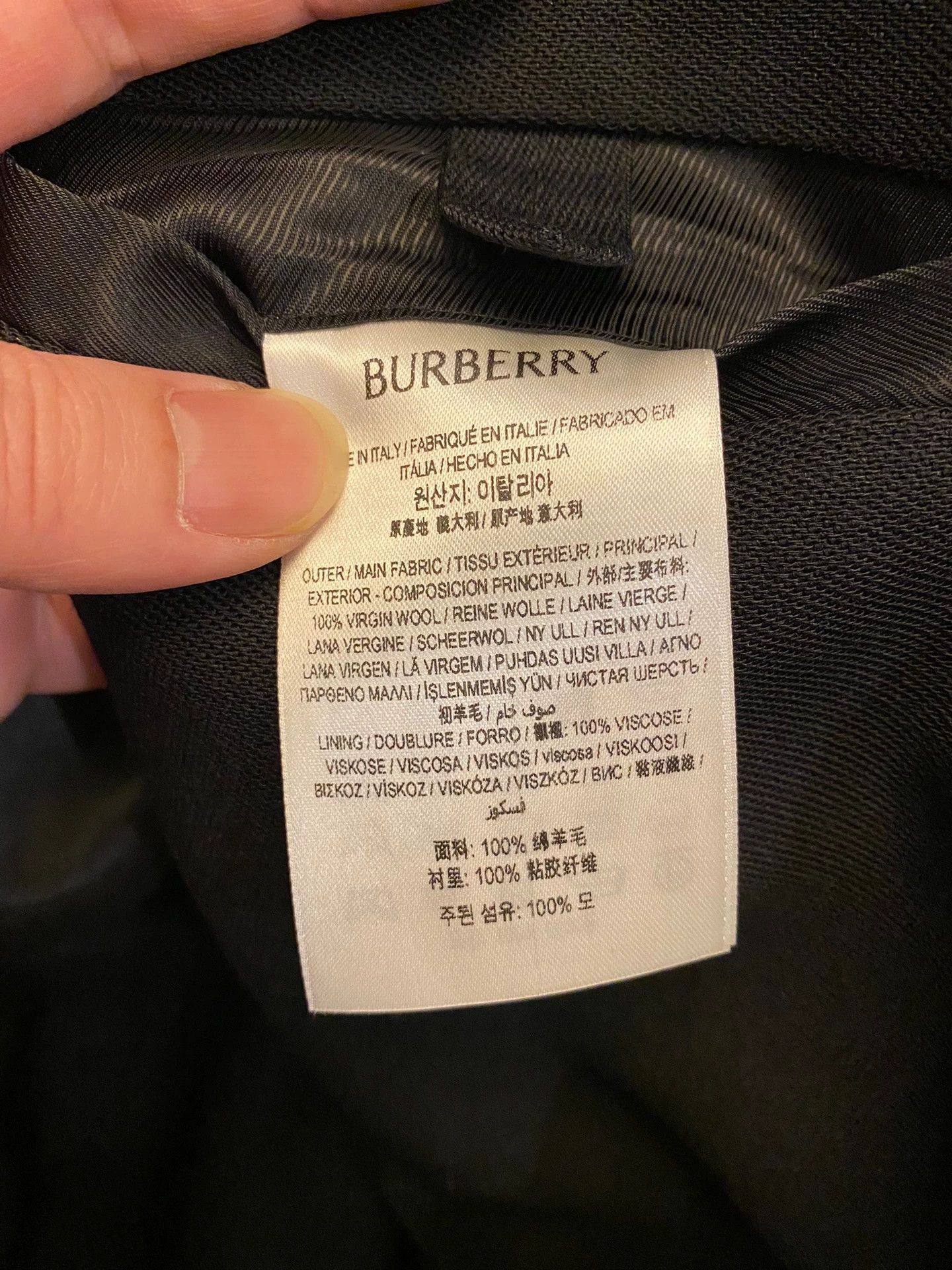 Burberry Black Formal Blazer with Notch Lapel Size US M / EU 48-50 / 2 - 7 Thumbnail