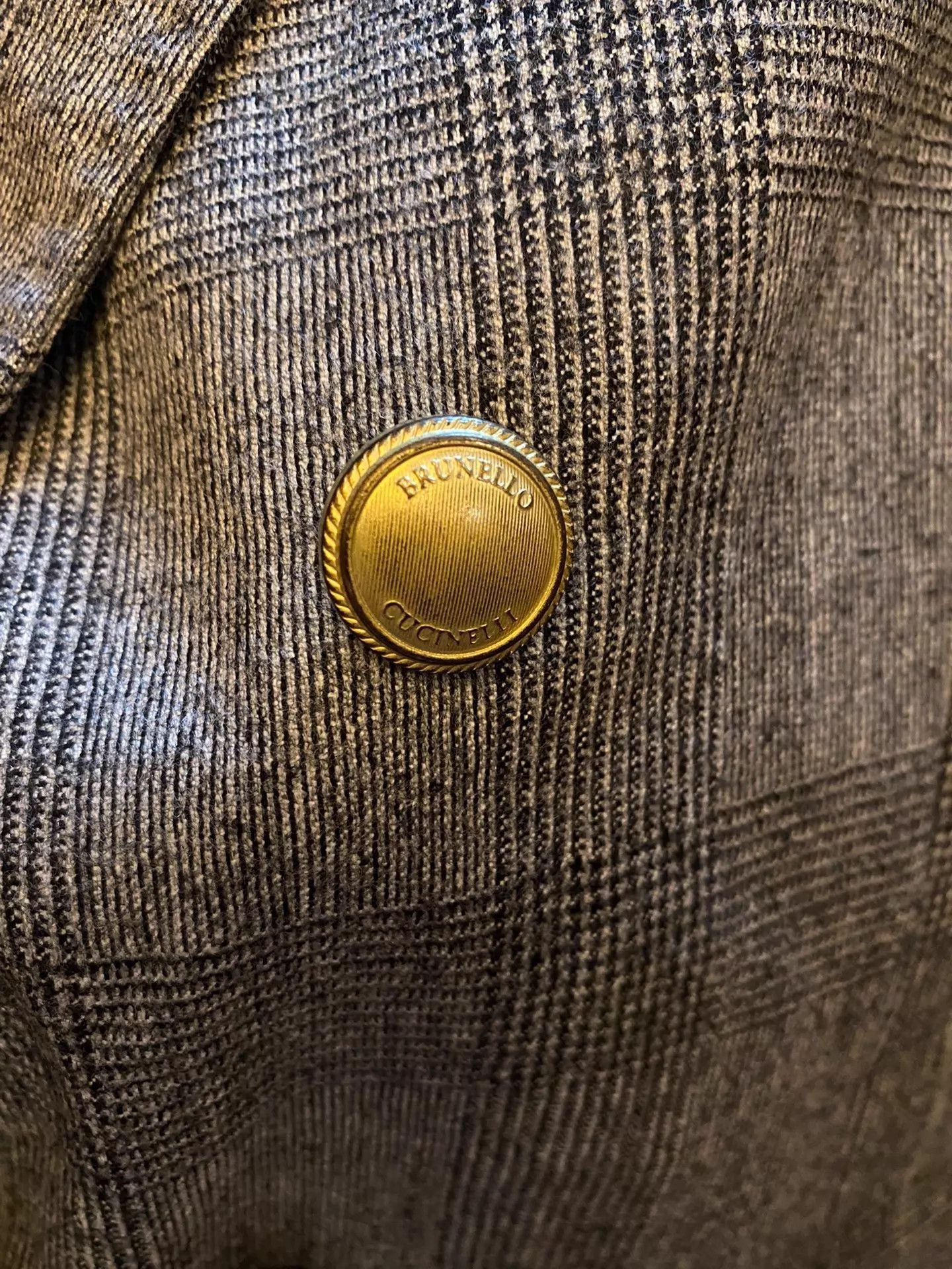 Brunello Cucinelli Checkered Double-Breasted Blazer Size US M / EU 48-50 / 2 - 6 Thumbnail