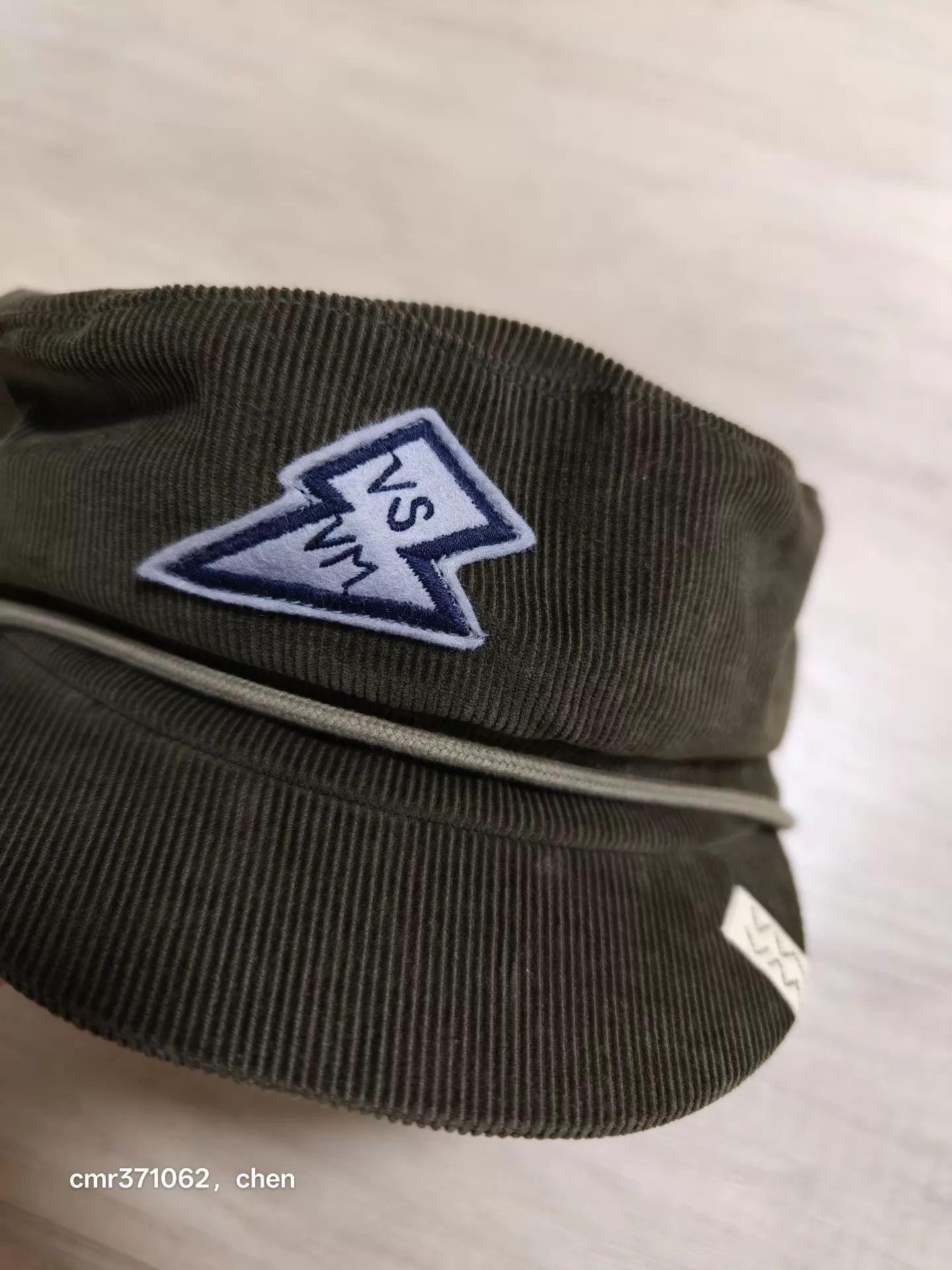 Visvim Green Corduroy Embroidered Cap Size ONE SIZE - 6 Thumbnail