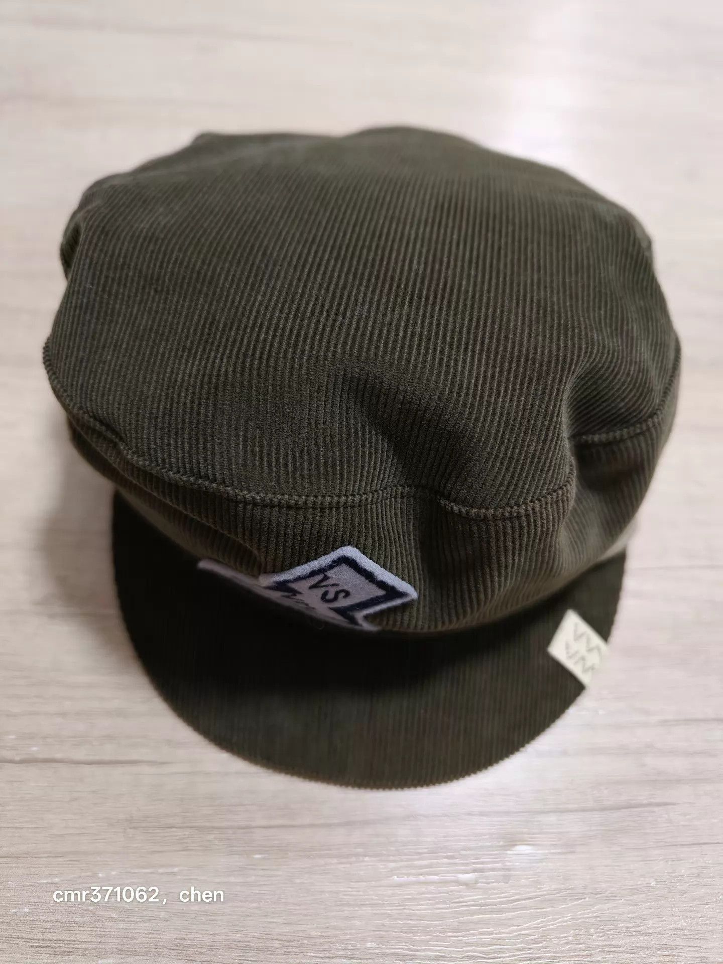 Visvim Green Corduroy Embroidered Cap Size ONE SIZE - 2 Thumbnail