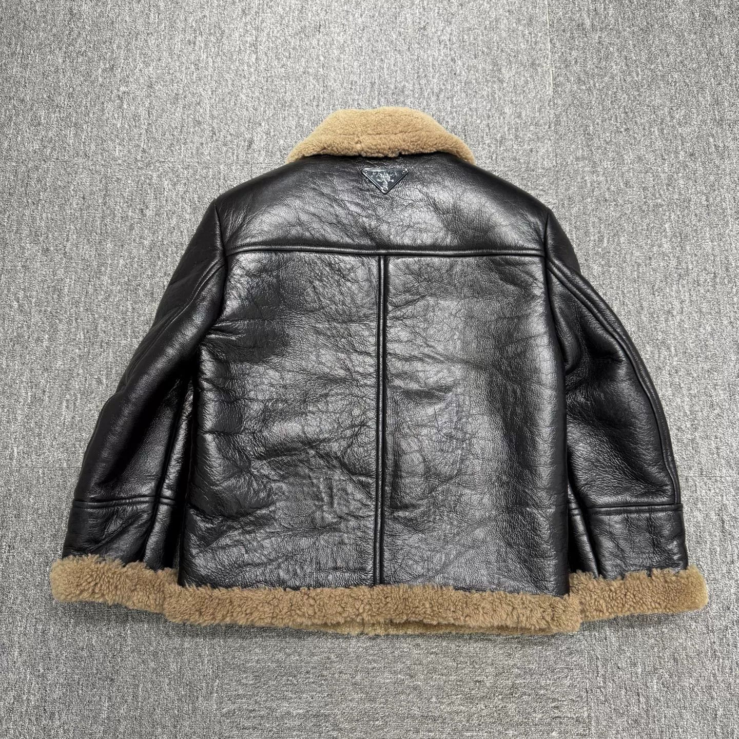 Prada Prada Fur Leather Jacket Size US M / EU 48-50 / 2 - 7 Thumbnail