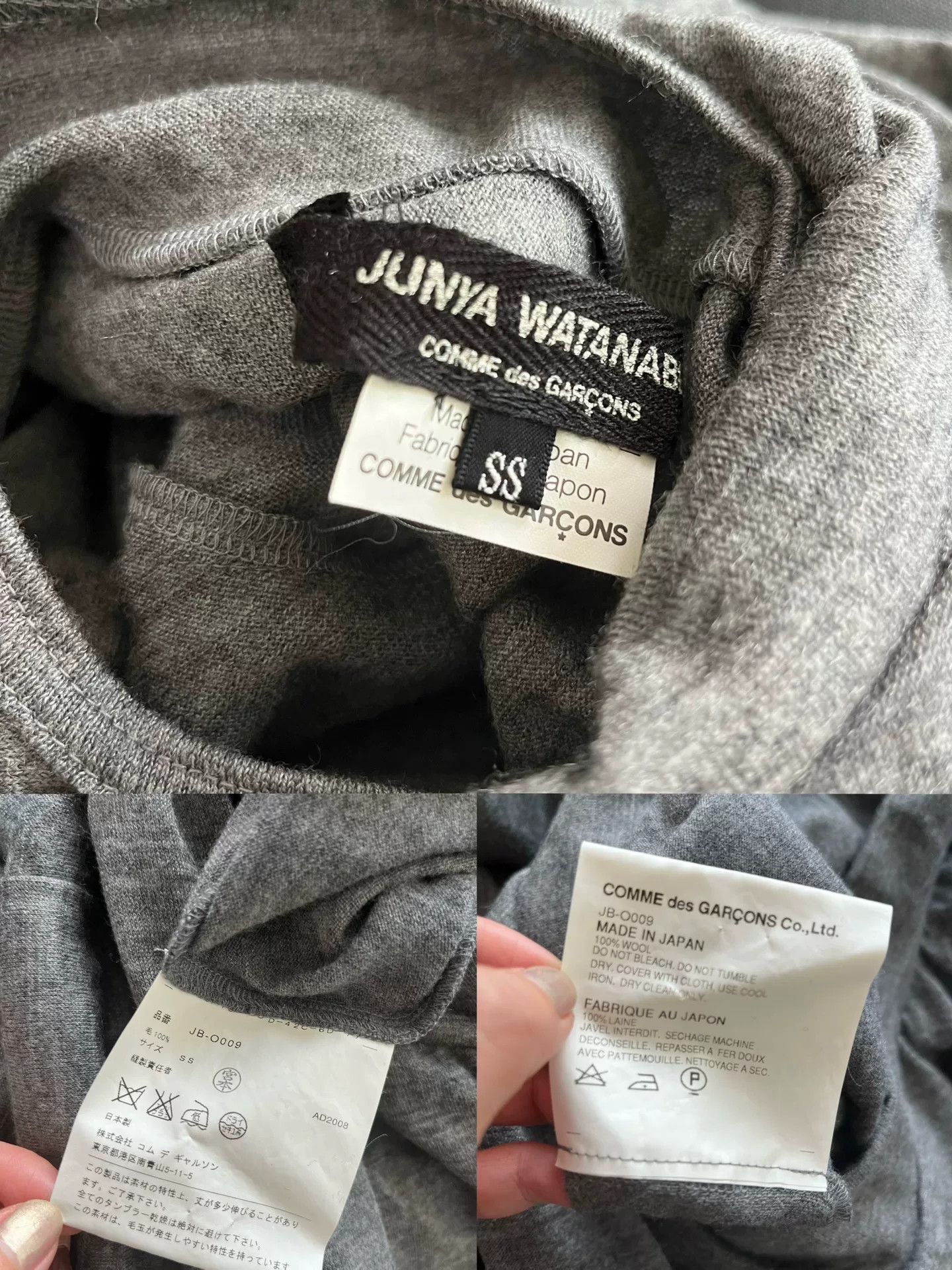 Junya Watanabe Junya Watanabe Asymmetrical Gray Dress Size M / US 6-8 / IT 42-44 - 8 Thumbnail