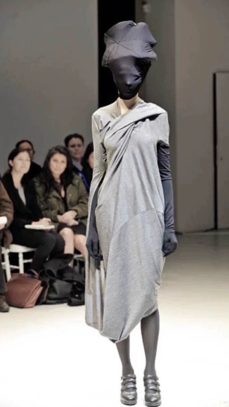 Junya Watanabe Junya Watanabe Asymmetrical Gray Dress Size M / US 6-8 / IT 42-44 - 9 Thumbnail
