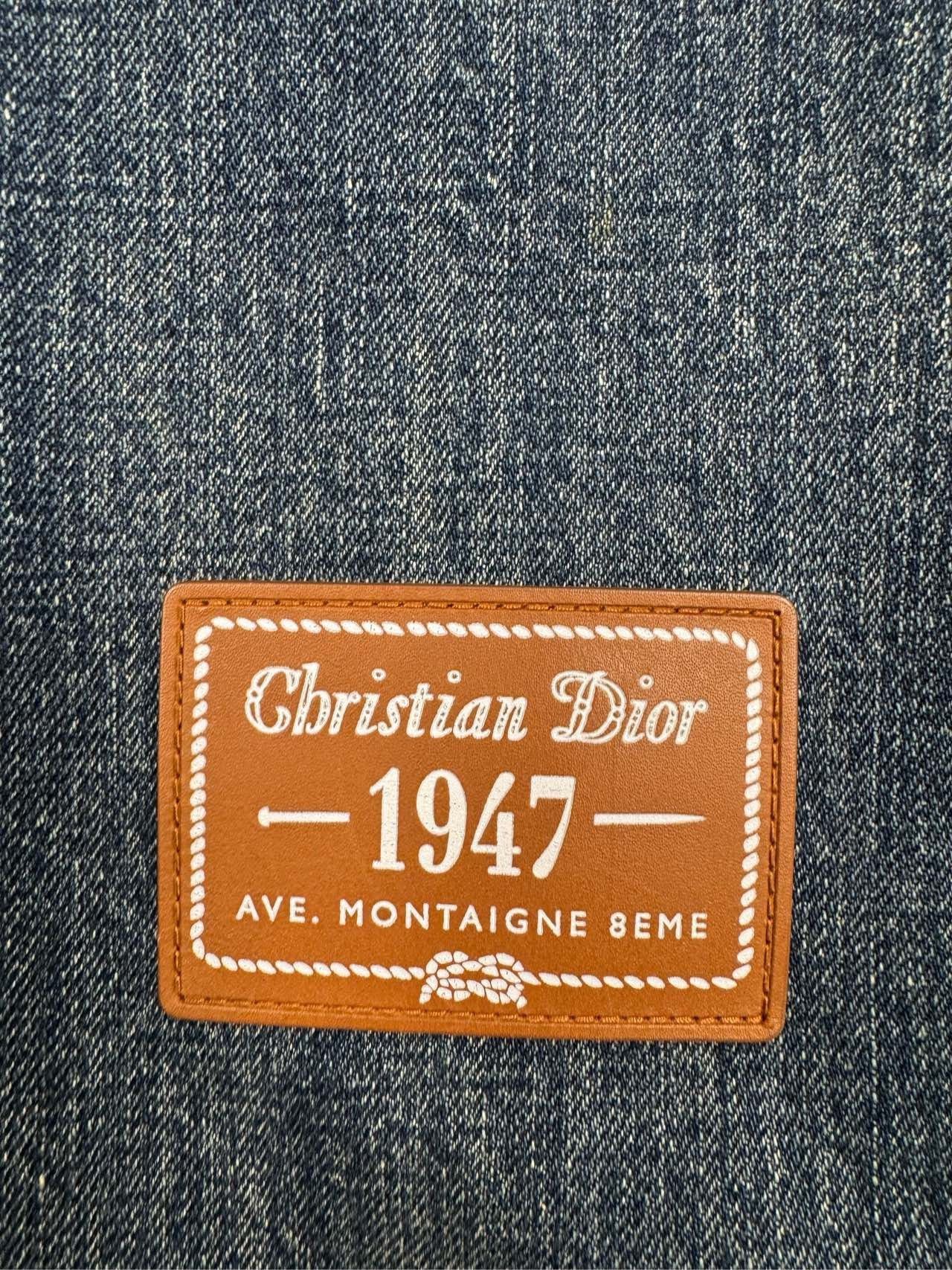 Dior Dior Blue Logo Denim Shirt Size M / US 6-8 / IT 42-44 - 4 Thumbnail