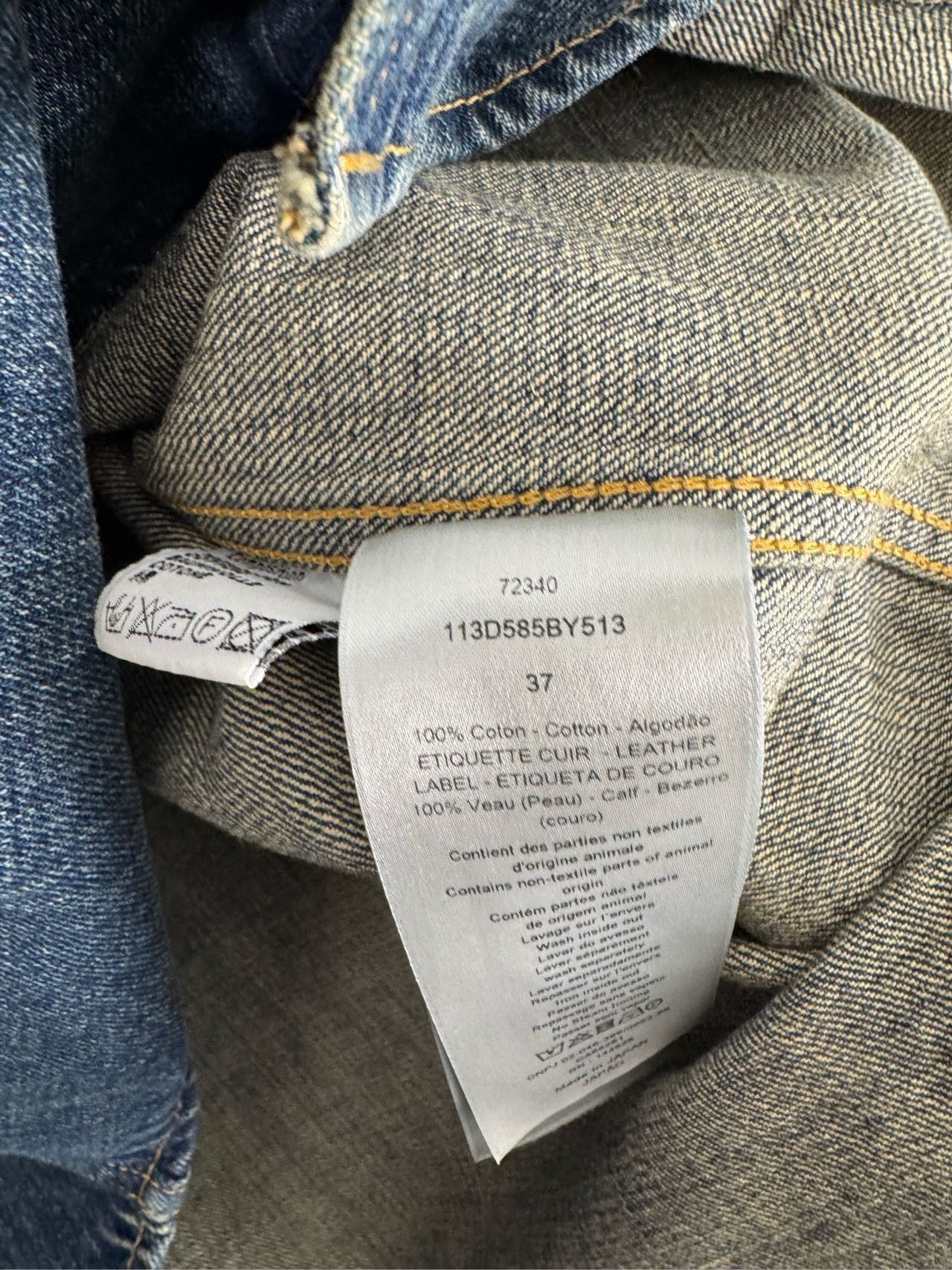 Dior Dior Blue Logo Denim Shirt Size M / US 6-8 / IT 42-44 - 5 Thumbnail