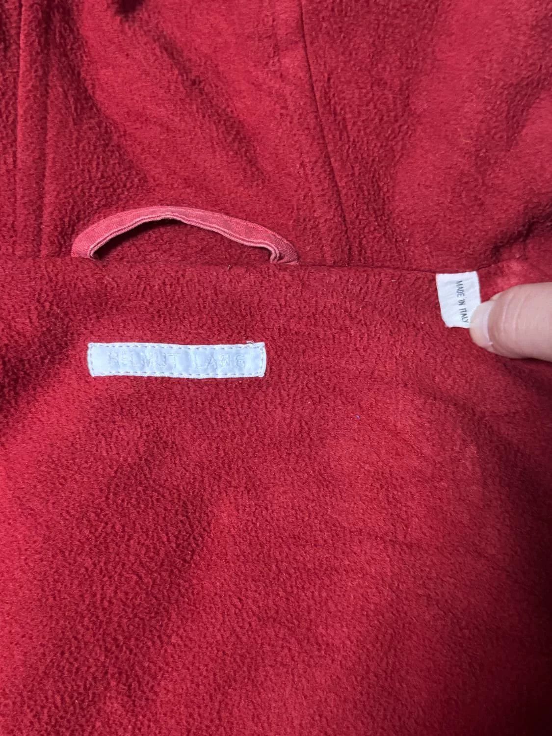 Helmut Lang Helmut Lang Red Hooded Workwear Jacket Size US M / EU 48-50 / 2 - 2 Thumbnail