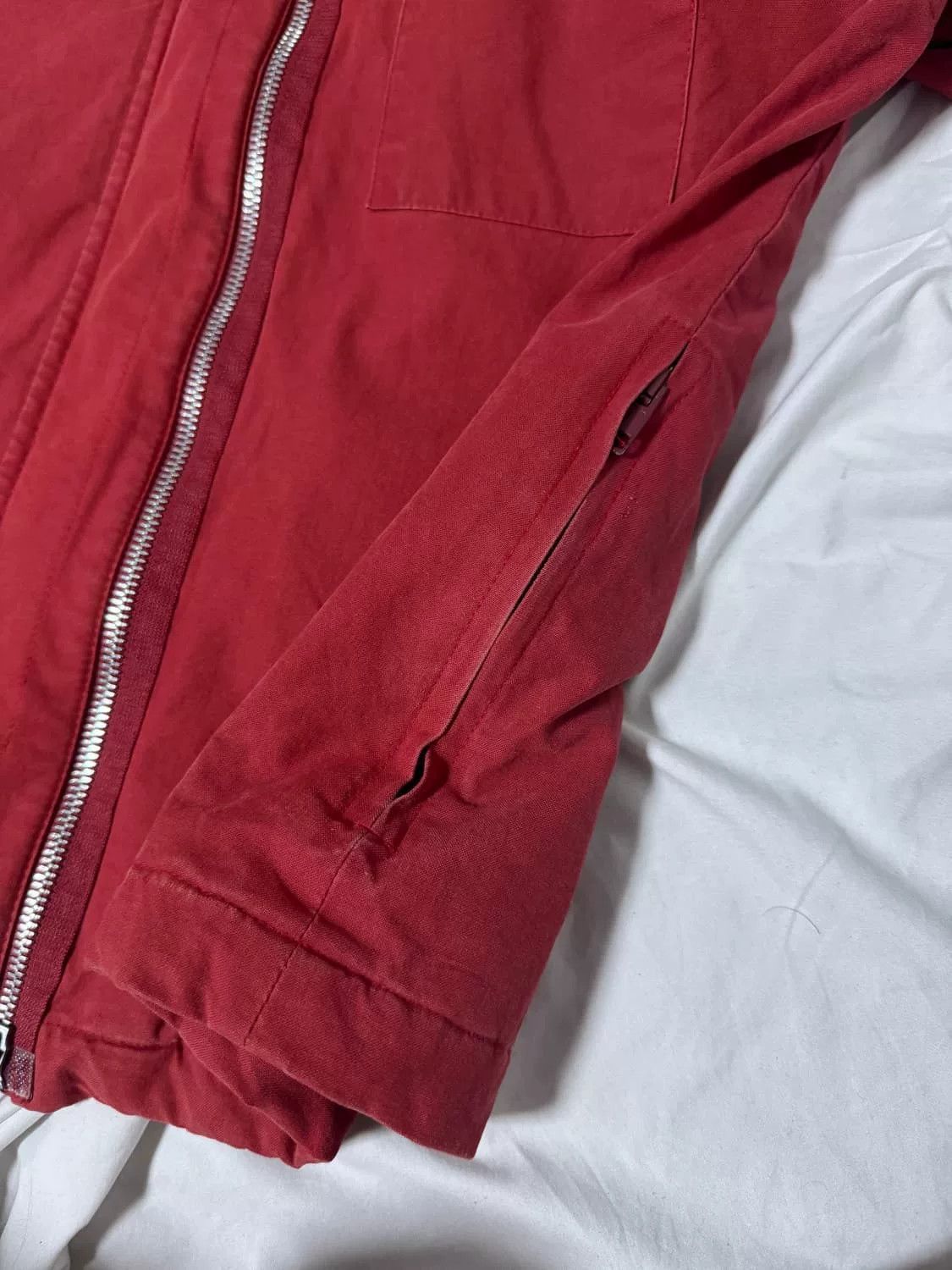 Helmut Lang Helmut Lang Red Hooded Workwear Jacket Size US M / EU 48-50 / 2 - 6 Thumbnail