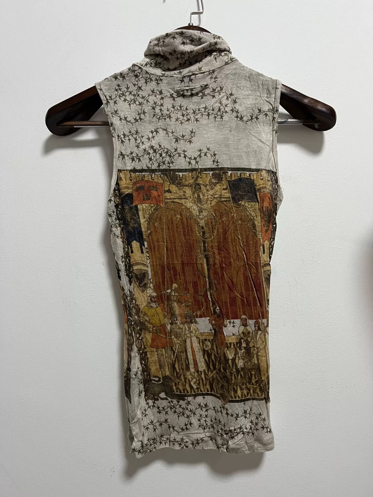 Jean Paul Gaultier Jean Paul Gaultier Portrait Sleeveless Turtleneck Size M / US 6-8 / IT 42-44 - 5 Thumbnail