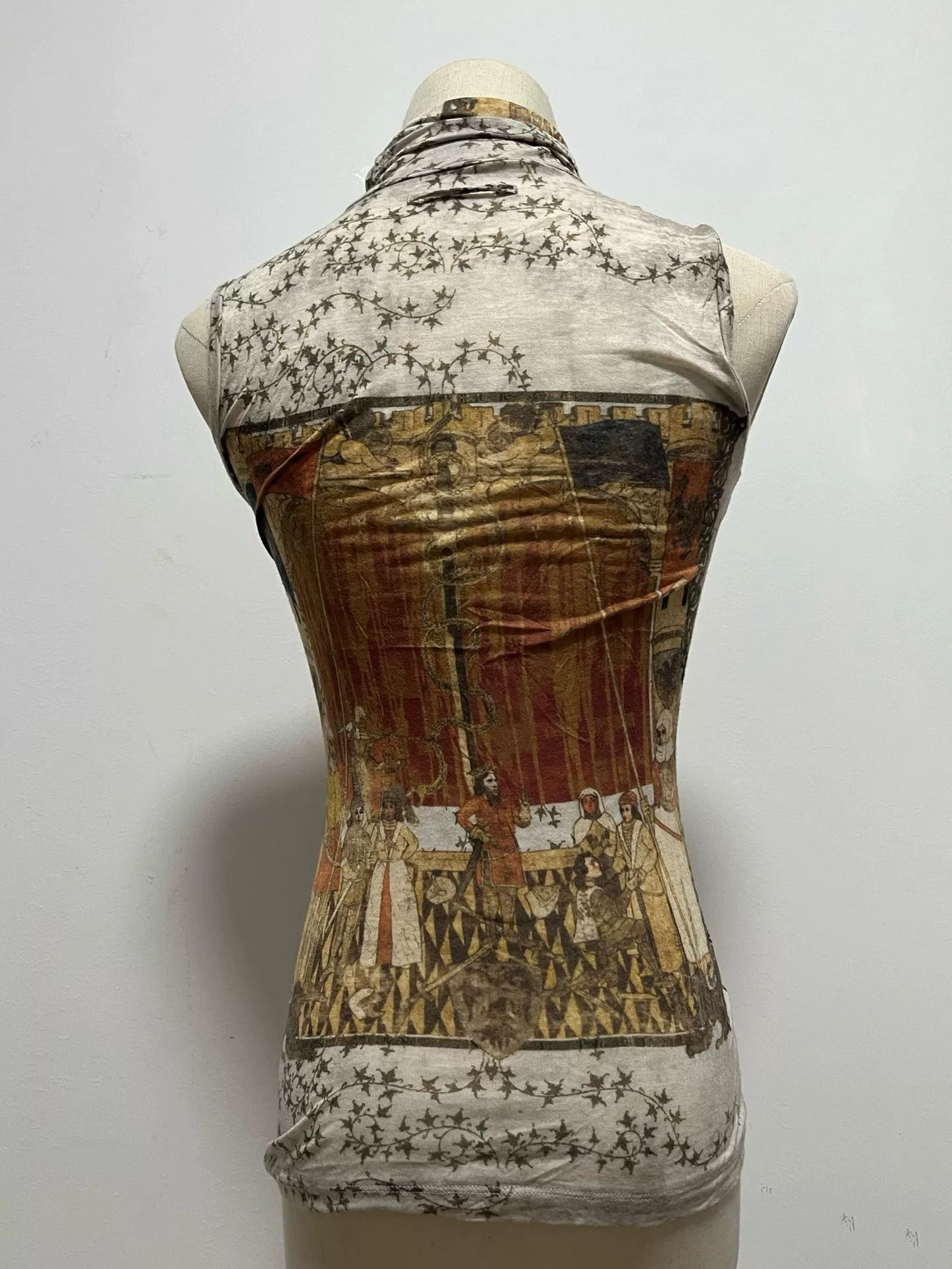 Jean Paul Gaultier Jean Paul Gaultier Portrait Sleeveless Turtleneck Size M / US 6-8 / IT 42-44 - 2 Thumbnail