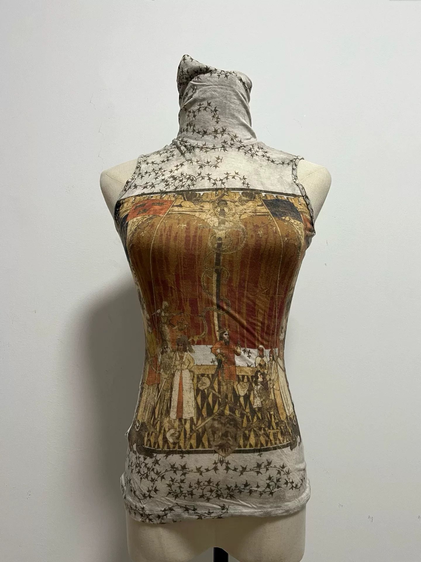 Jean Paul Gaultier Jean Paul Gaultier Portrait Sleeveless Turtleneck Size M / US 6-8 / IT 42-44 - 3 Thumbnail
