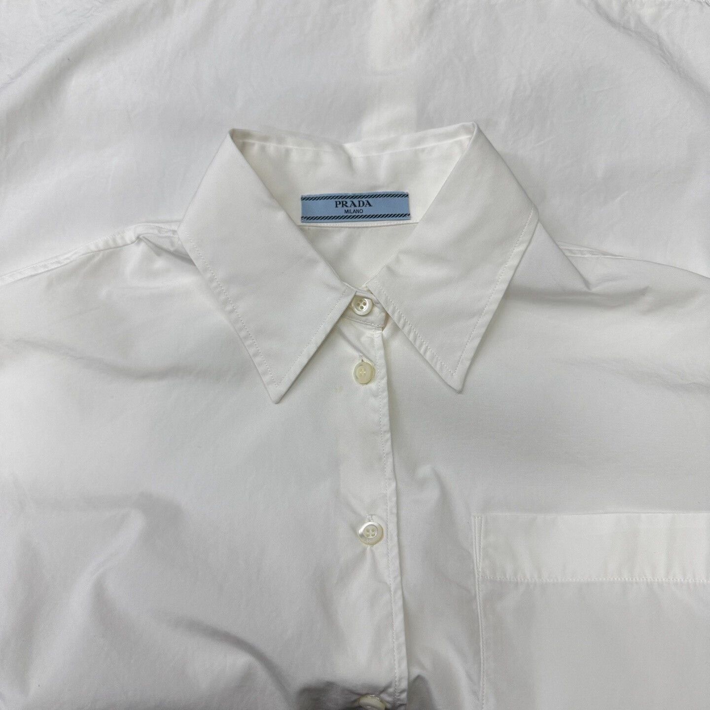 Prada Prada Black White Color-Block Shirt Size US M / EU 48-50 / 2 - 6 Thumbnail