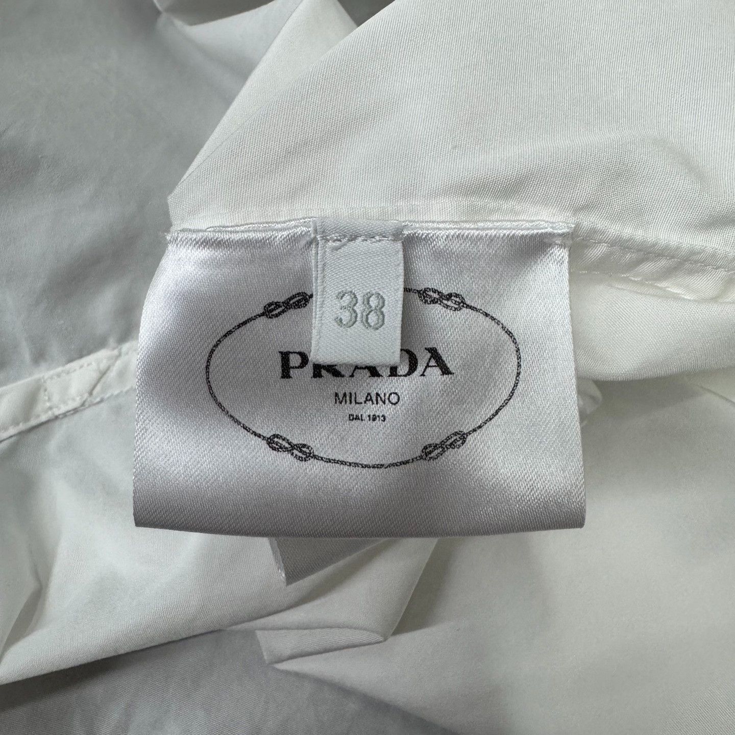Prada Prada Black White Color-Block Shirt Size US M / EU 48-50 / 2 - 4 Thumbnail