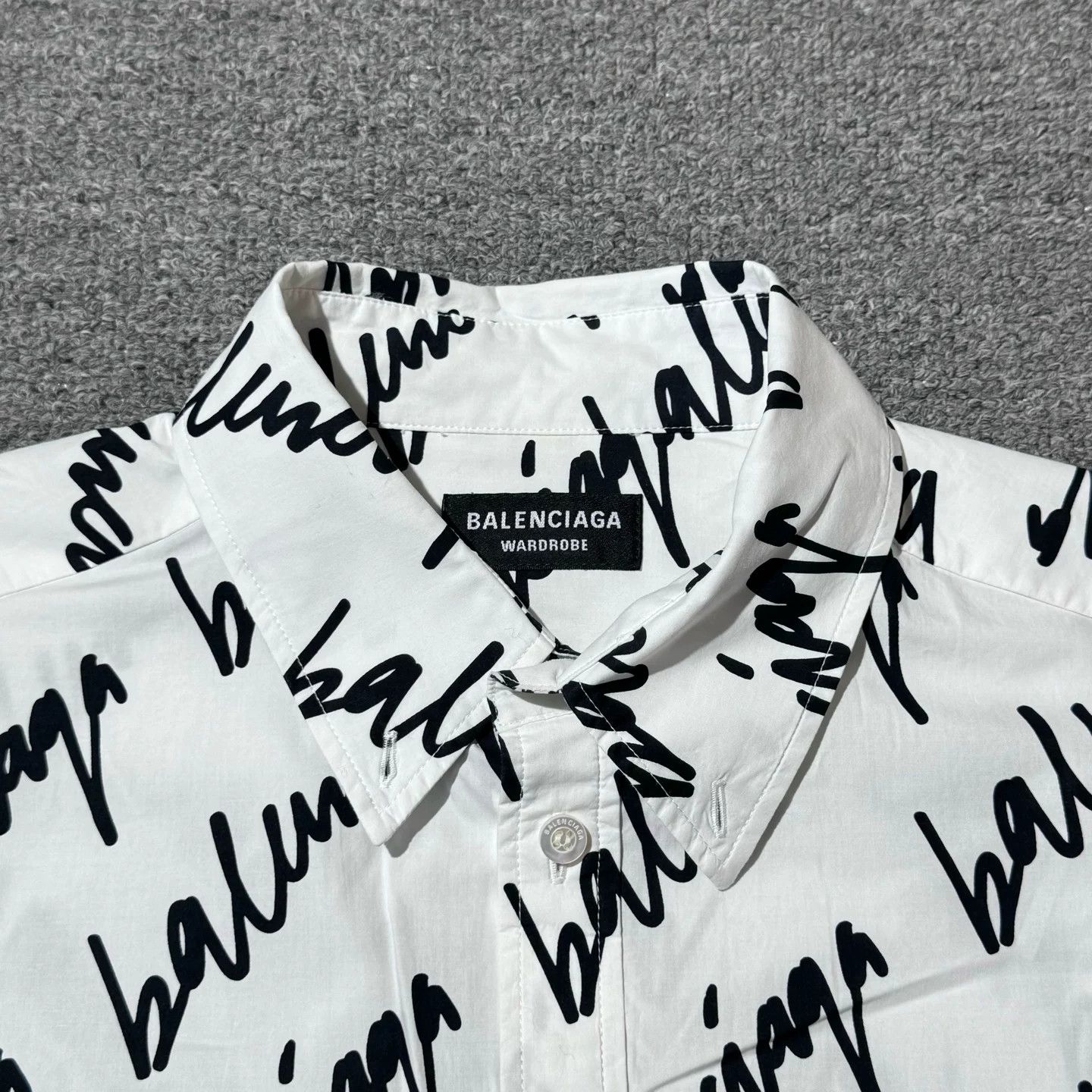 Balenciaga Balenciaga SS22 Letter Print White Shirt Size M / US 6-8 / IT 42-44 - 3 Thumbnail