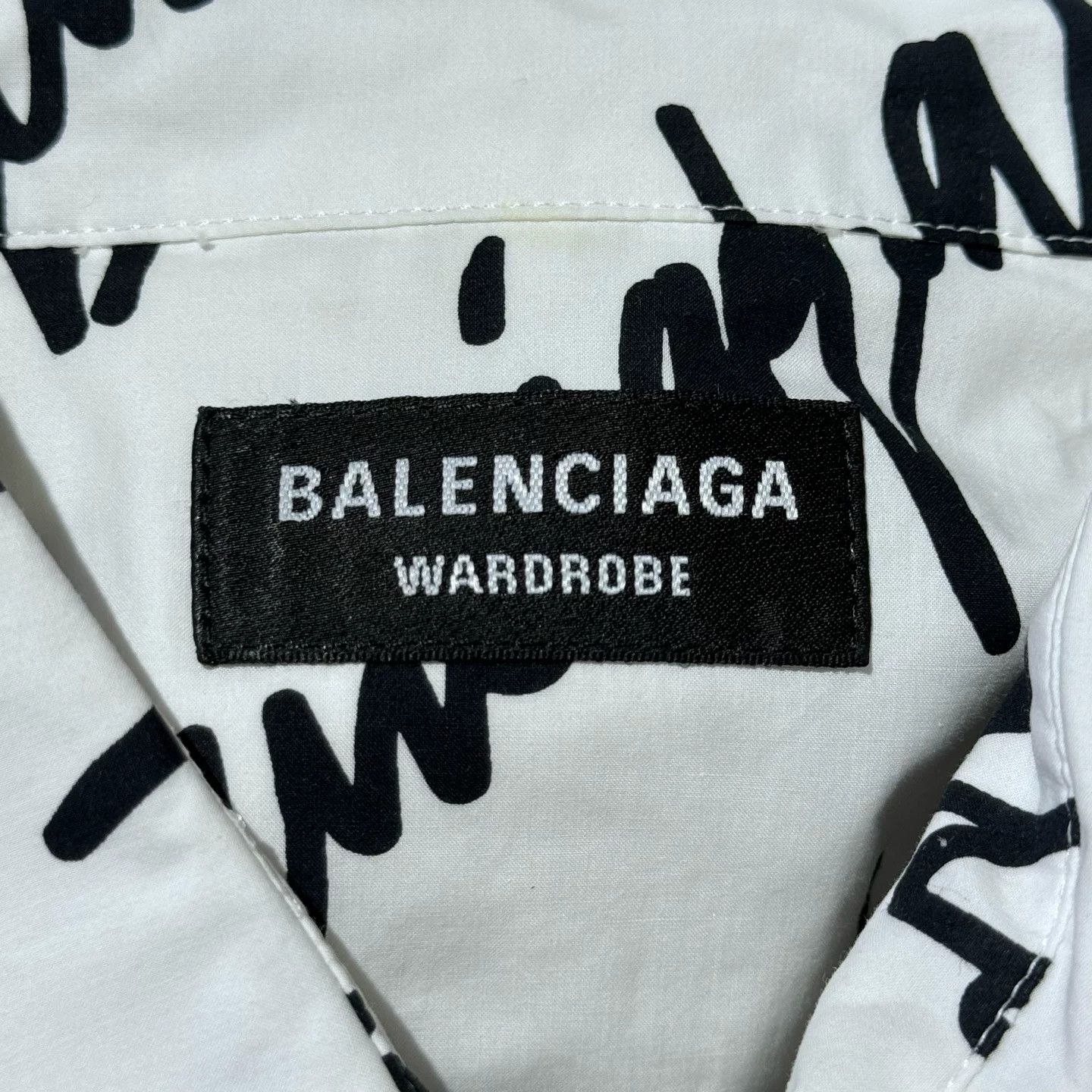 Balenciaga Balenciaga SS22 Letter Print White Shirt Size M / US 6-8 / IT 42-44 - 4 Thumbnail