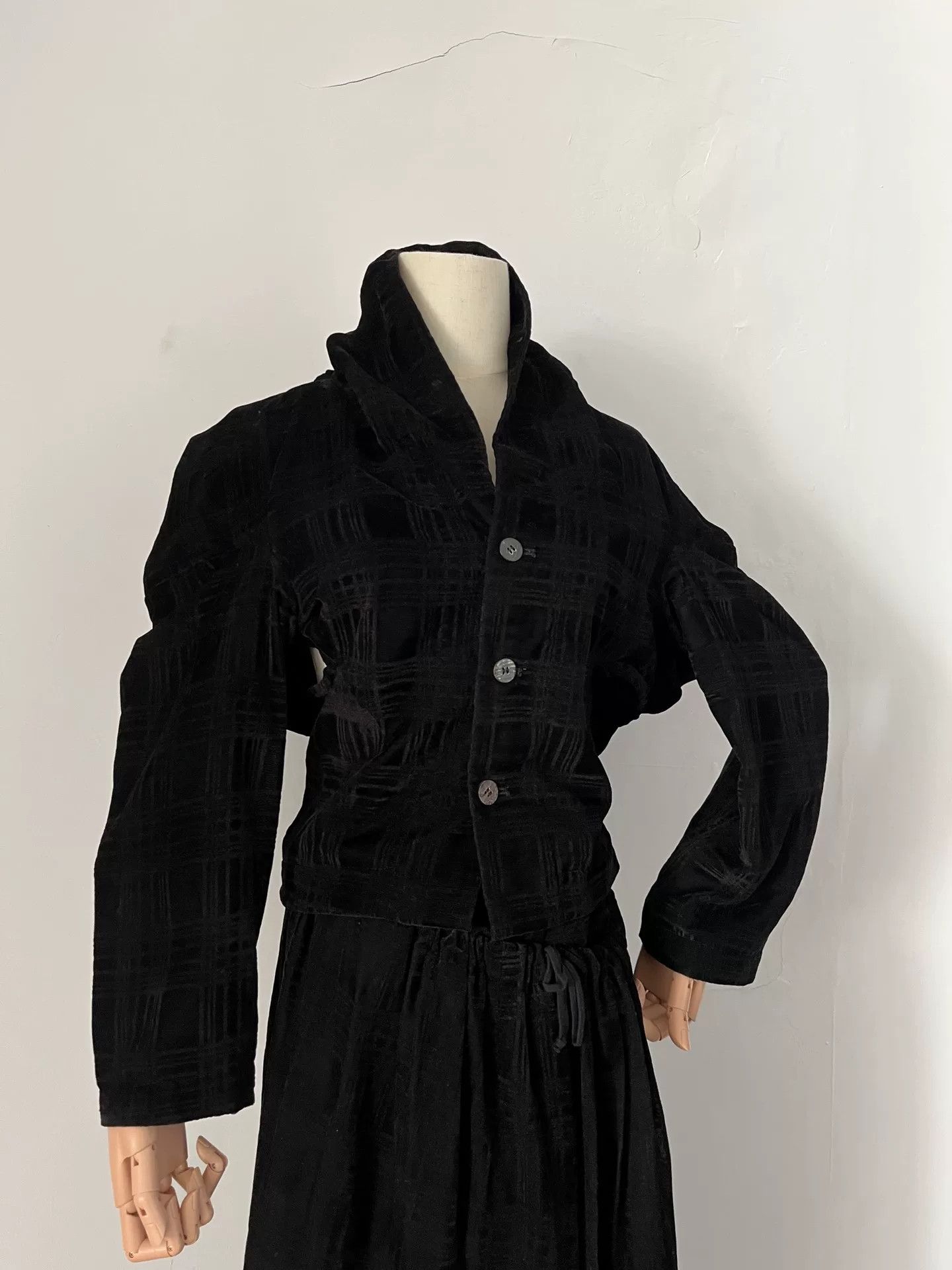 Comme des Garcons Comme des Garçons 90s velvet top-skirt set Size S / US 4 / IT 40 - 3 Thumbnail