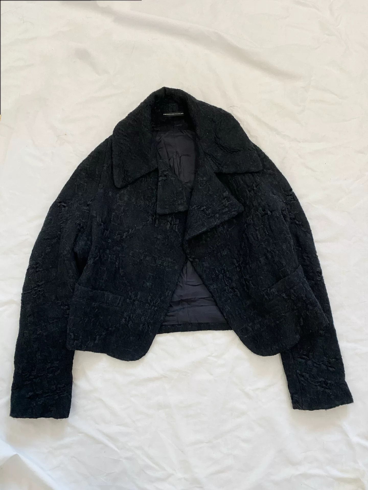Y's Yohji Yamamoto Y's Woven Black Open Cardigan Size M / US 6-8 / IT 42-44 - 2 Thumbnail