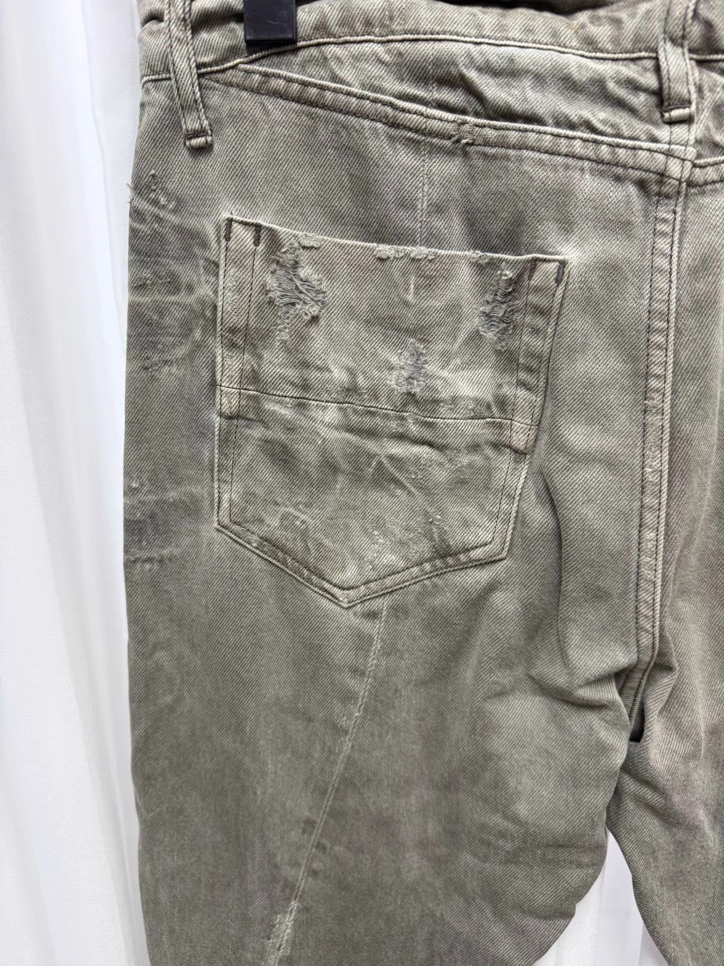 Julius Gray Distressed Casual Pants Size US 30 / EU 46 - 8 Thumbnail