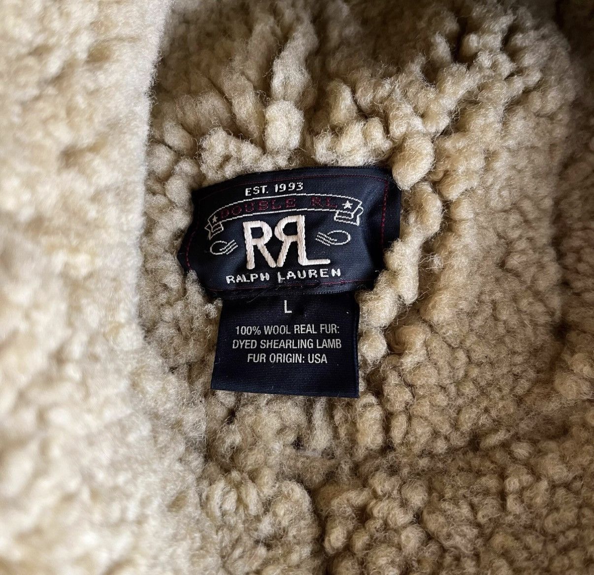 RRL Ralph Lauren Brown Shearling-Lined Leather Aviator Hat Size ONE SIZE - 4 Thumbnail
