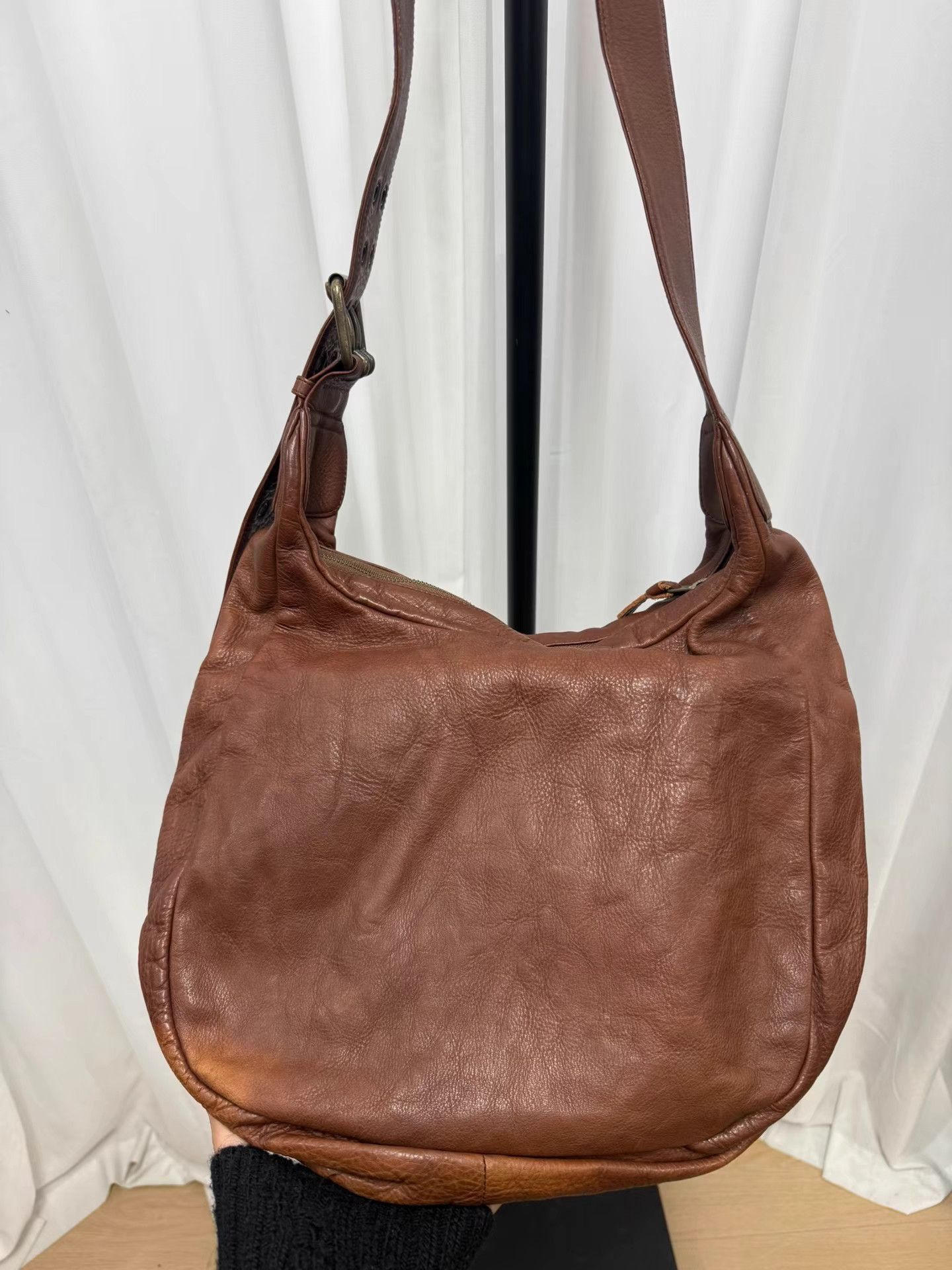 Yohji Yamamoto Orange Leather Crossbody Shoulder Bag Size ONE SIZE - 3 Thumbnail