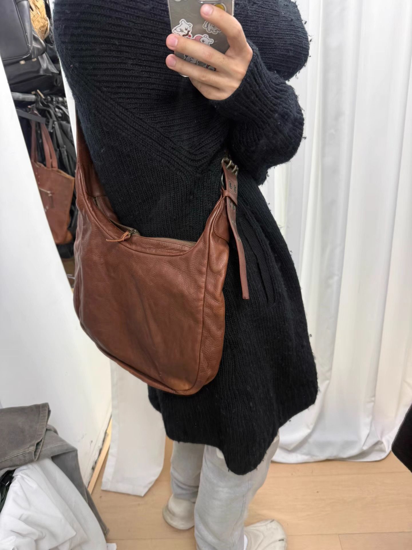 Yohji Yamamoto Orange Leather Crossbody Shoulder Bag Size ONE SIZE - 7 Thumbnail