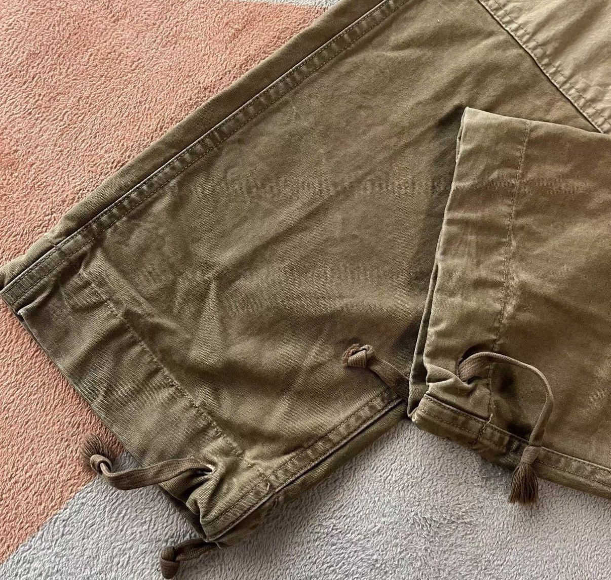 RRL Ralph Lauren Beige Cargo Pants with Multiple Utility Pockets Size US 30 / EU 46 - 8 Thumbnail
