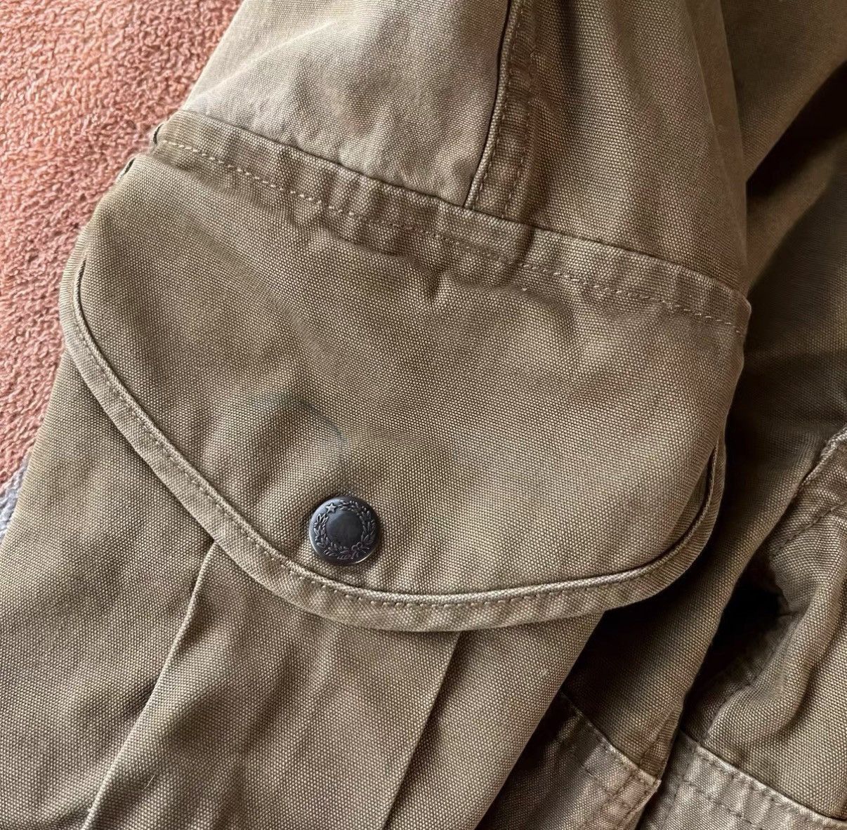 RRL Ralph Lauren Beige Cargo Pants with Multiple Utility Pockets Size US 30 / EU 46 - 7 Thumbnail