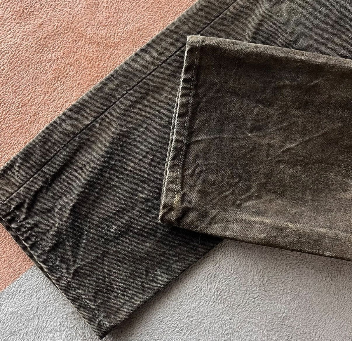 RRL Ralph Lauren Brown Denim Straight-Leg Pants Size US 30 / EU 46 - 8 Thumbnail