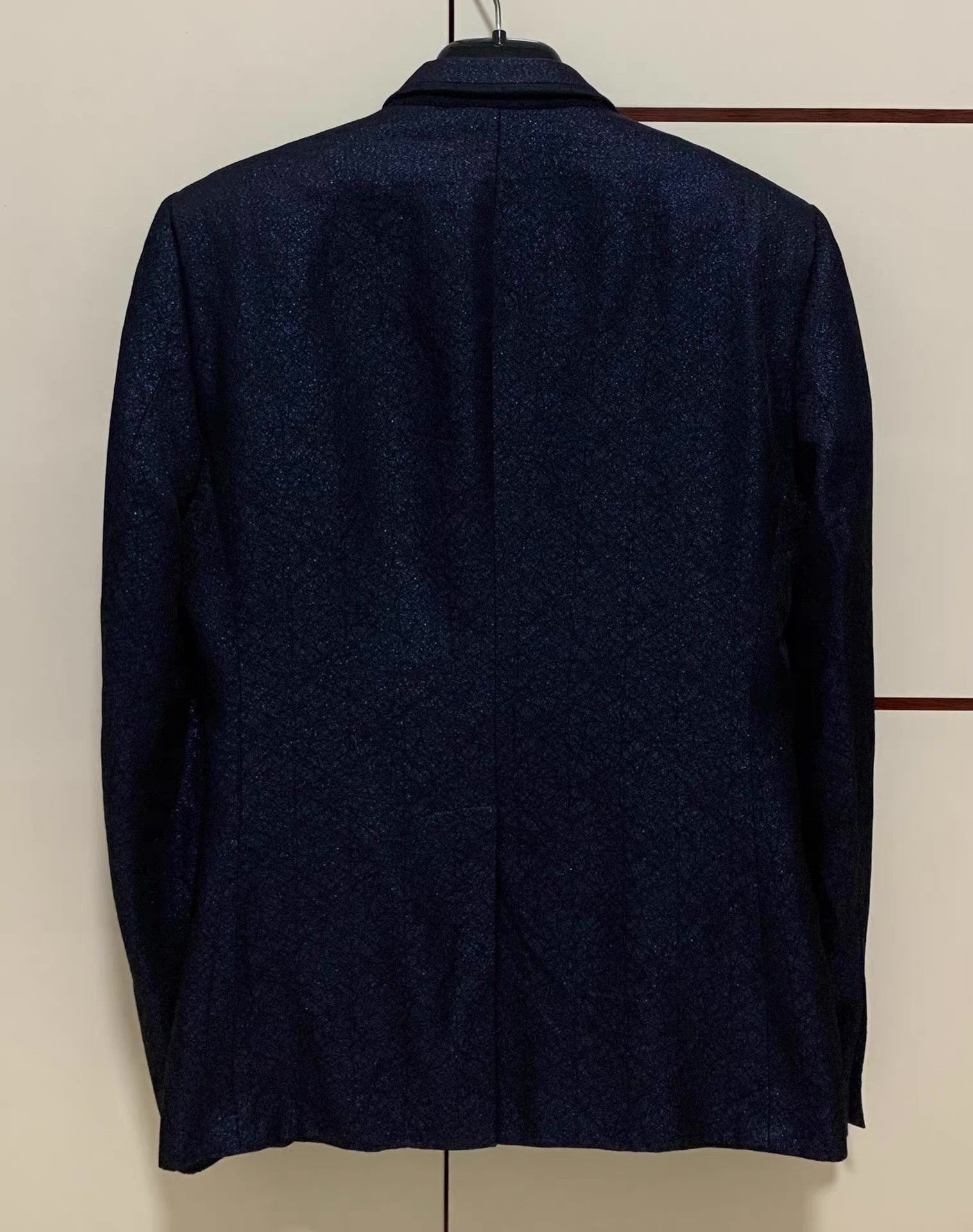 Dolce & Gabbana Blue Textured Single-Breasted Blazer Size US M / EU 48-50 / 2 - 4 Thumbnail