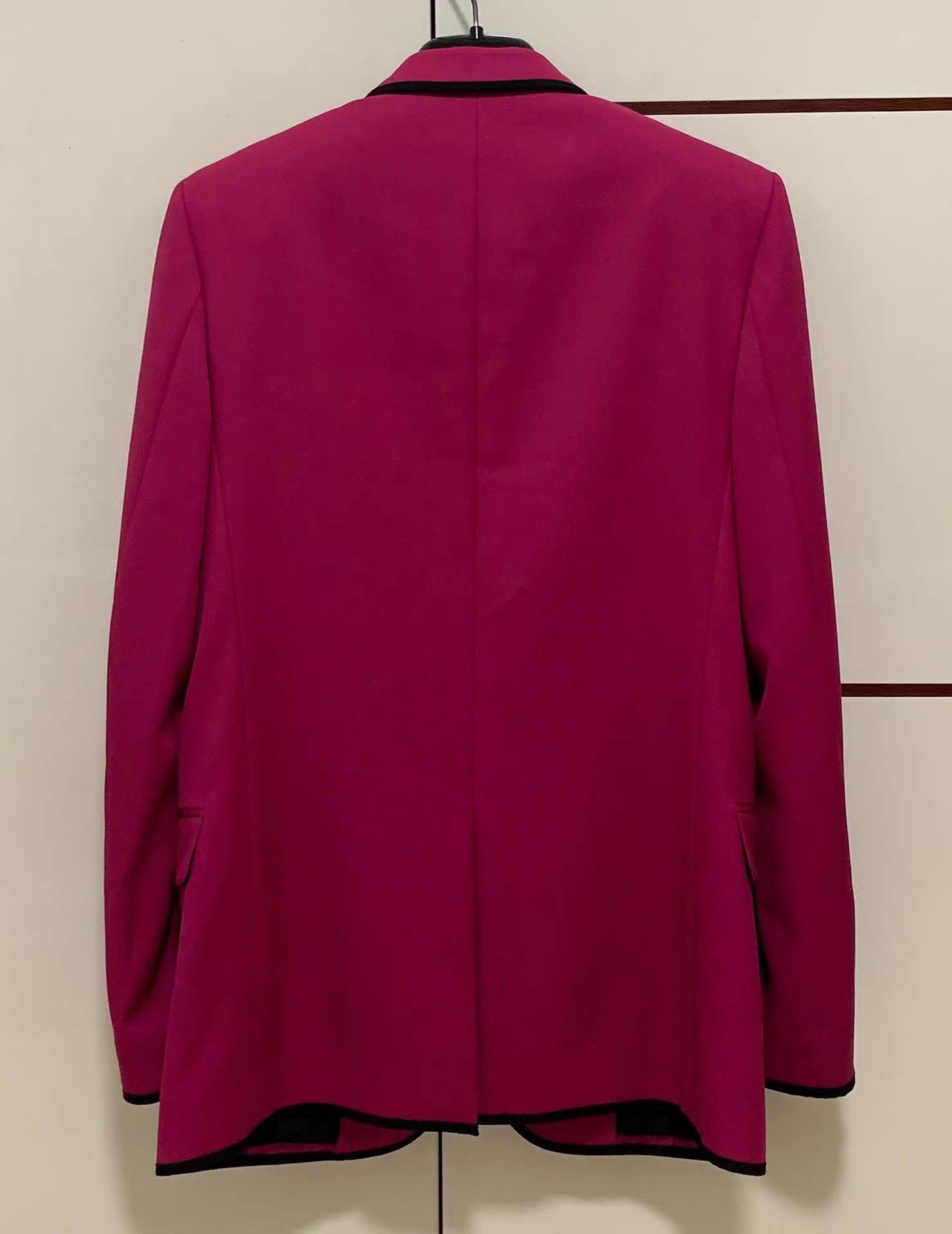 Saint Laurent Paris Pink Blazer with Black Trim Size US M / EU 48-50 / 2 - 2 Thumbnail