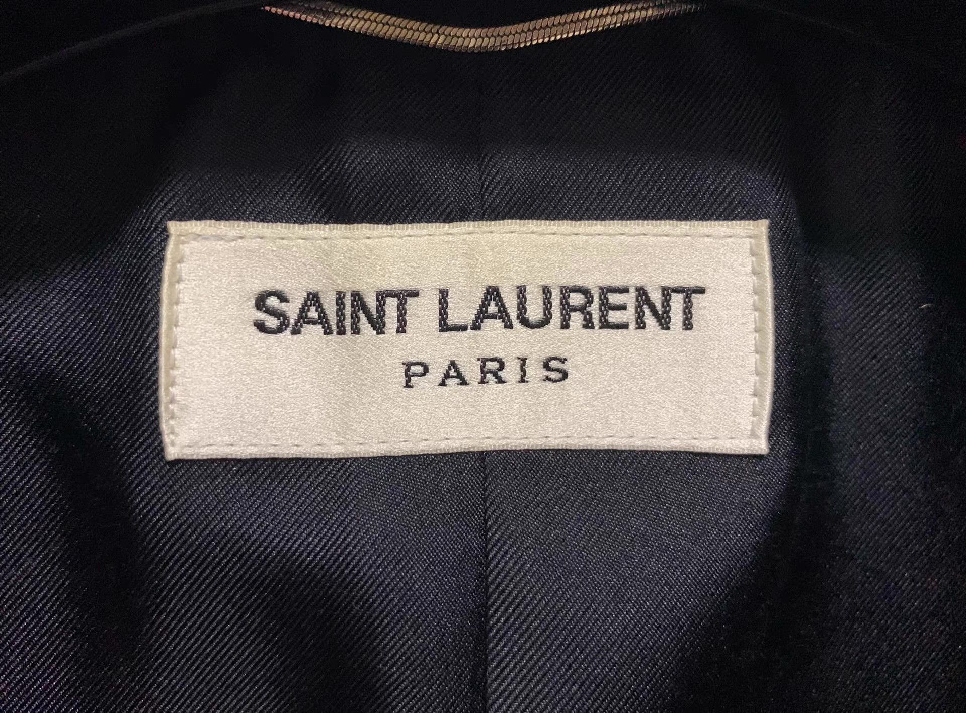 Saint Laurent Paris Gray Single-Breasted Blazer Size US M / EU 48-50 / 2 - 3 Thumbnail